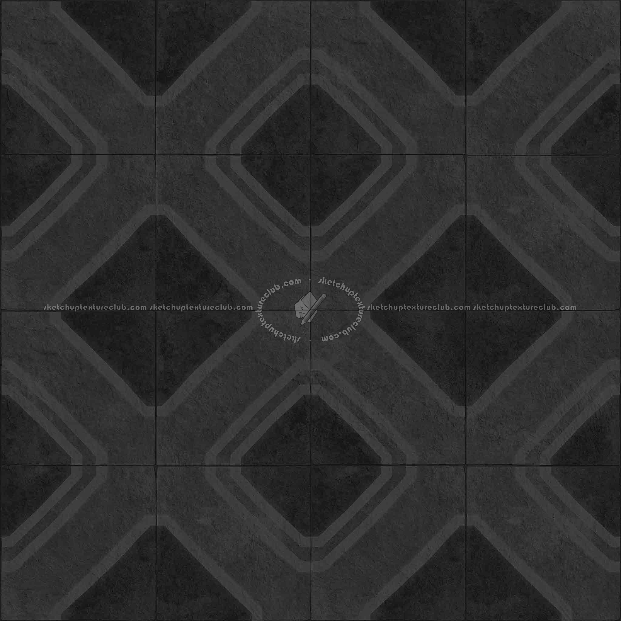 Textures   -   ARCHITECTURE   -   TILES INTERIOR   -   Ornate tiles   -   Geometric patterns  - Ceramic geometric tiles PBR texture seamless 21924 - Specular