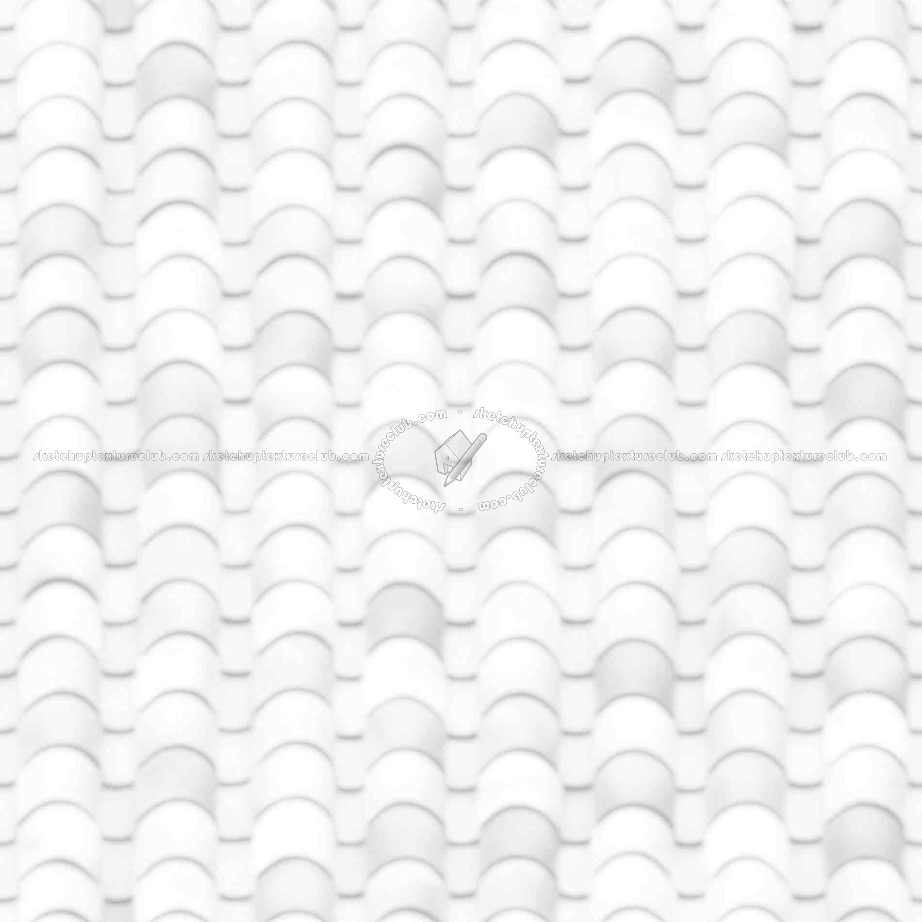 Textures   -   ARCHITECTURE   -   ROOFINGS   -   Clay roofs  - Clay roof texture seamless 19567 - Ambient occlusion