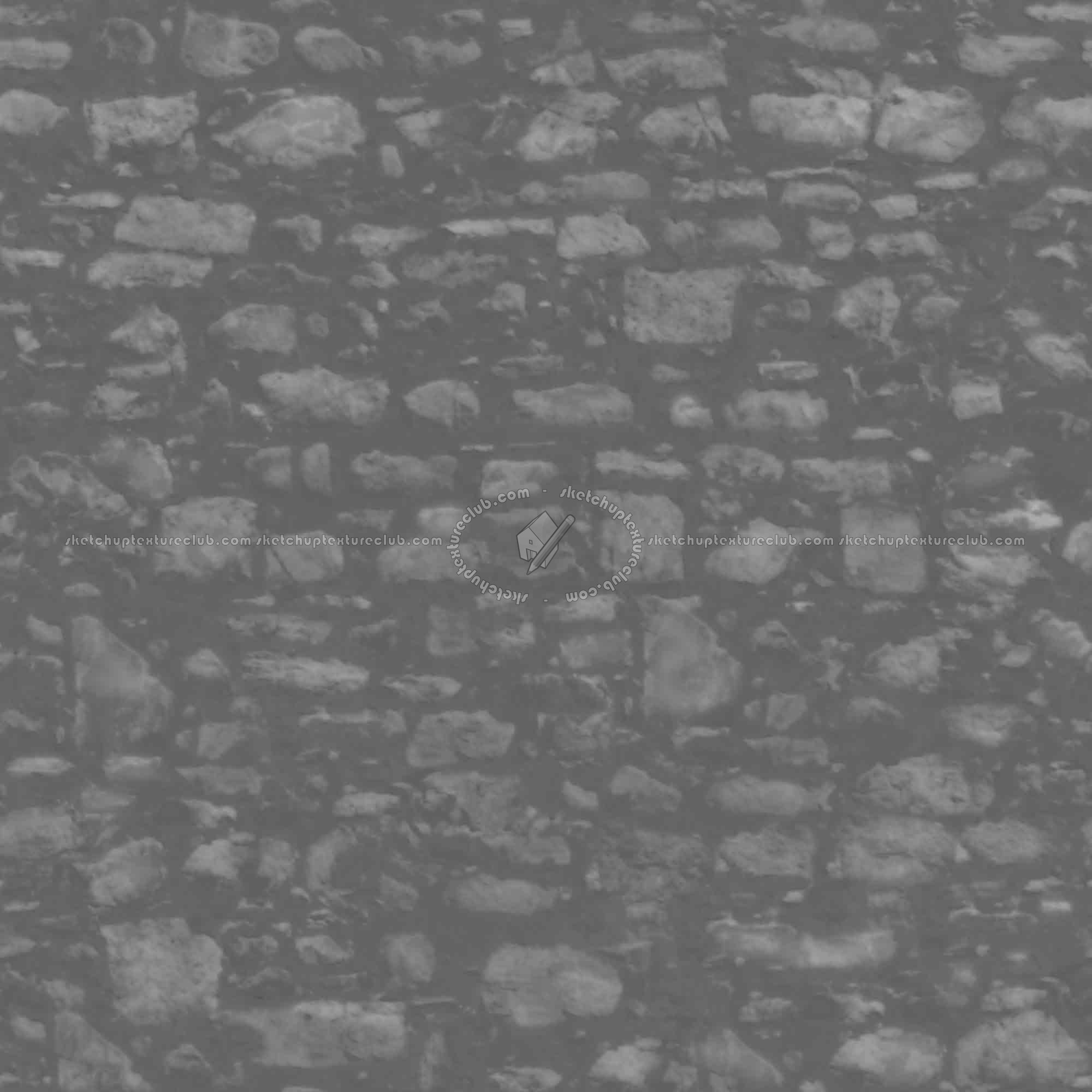 Textures   -   ARCHITECTURE   -   STONES WALLS   -   Stone walls  - Old wall stone texture seamless 08577 - Displacement