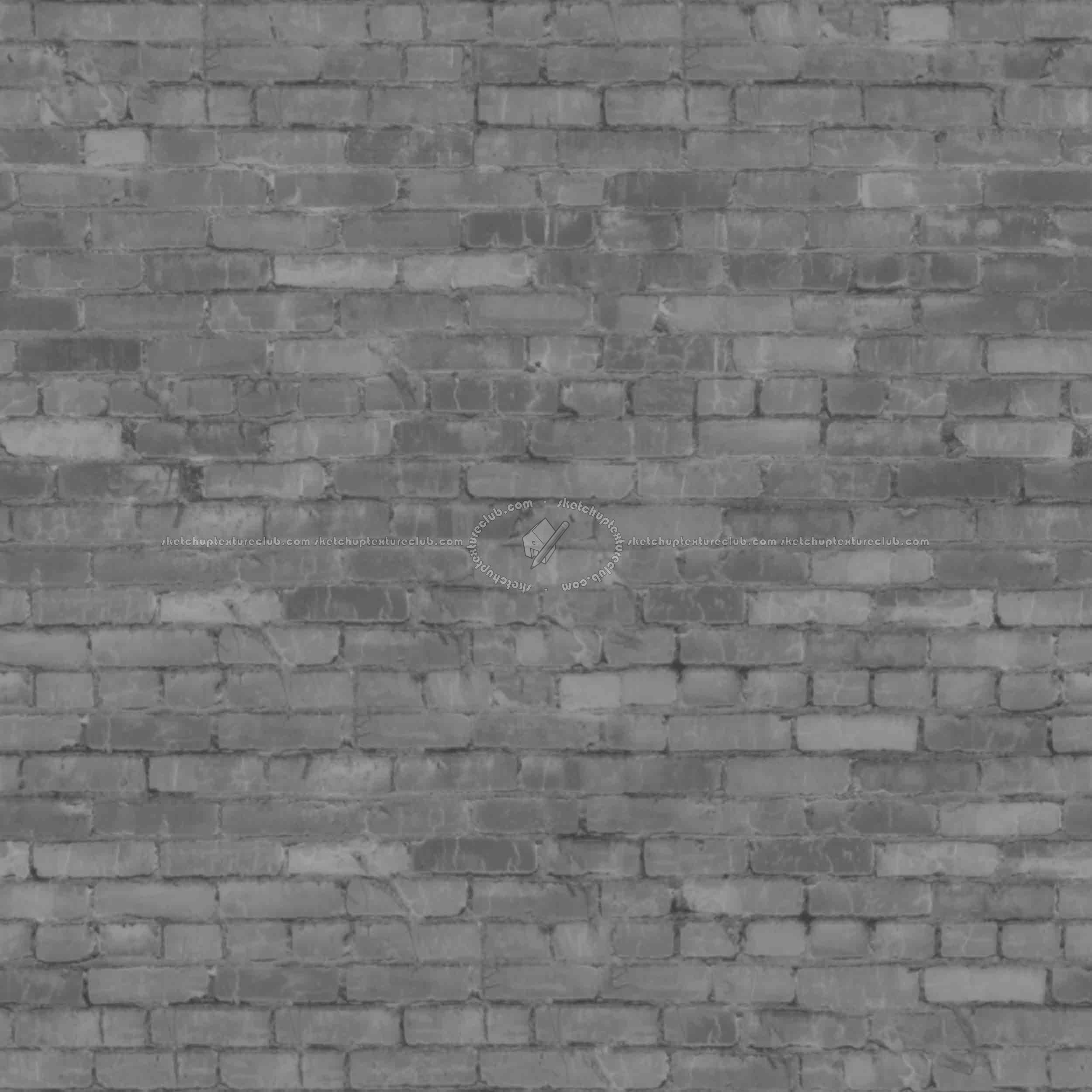 Textures   -   ARCHITECTURE   -   BRICKS   -   Damaged bricks  - Damaged bricks texture seamless 00120 - Displacement