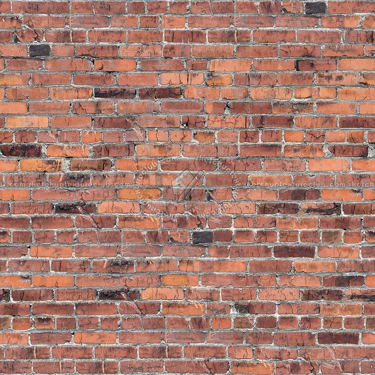 Textures   -   ARCHITECTURE   -   BRICKS   -   Damaged bricks  - Damaged bricks texture seamless 00120 (seamless)