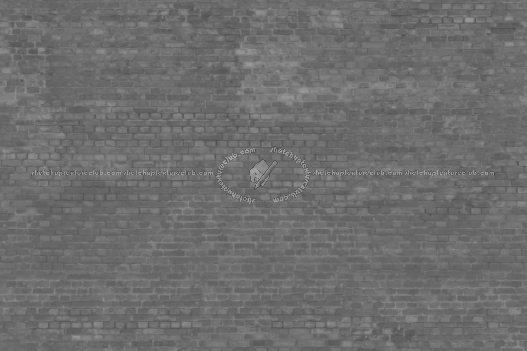 Textures   -   ARCHITECTURE   -   BRICKS   -   Dirty Bricks  - Dirty bricks texture seamless 00161 - Displacement