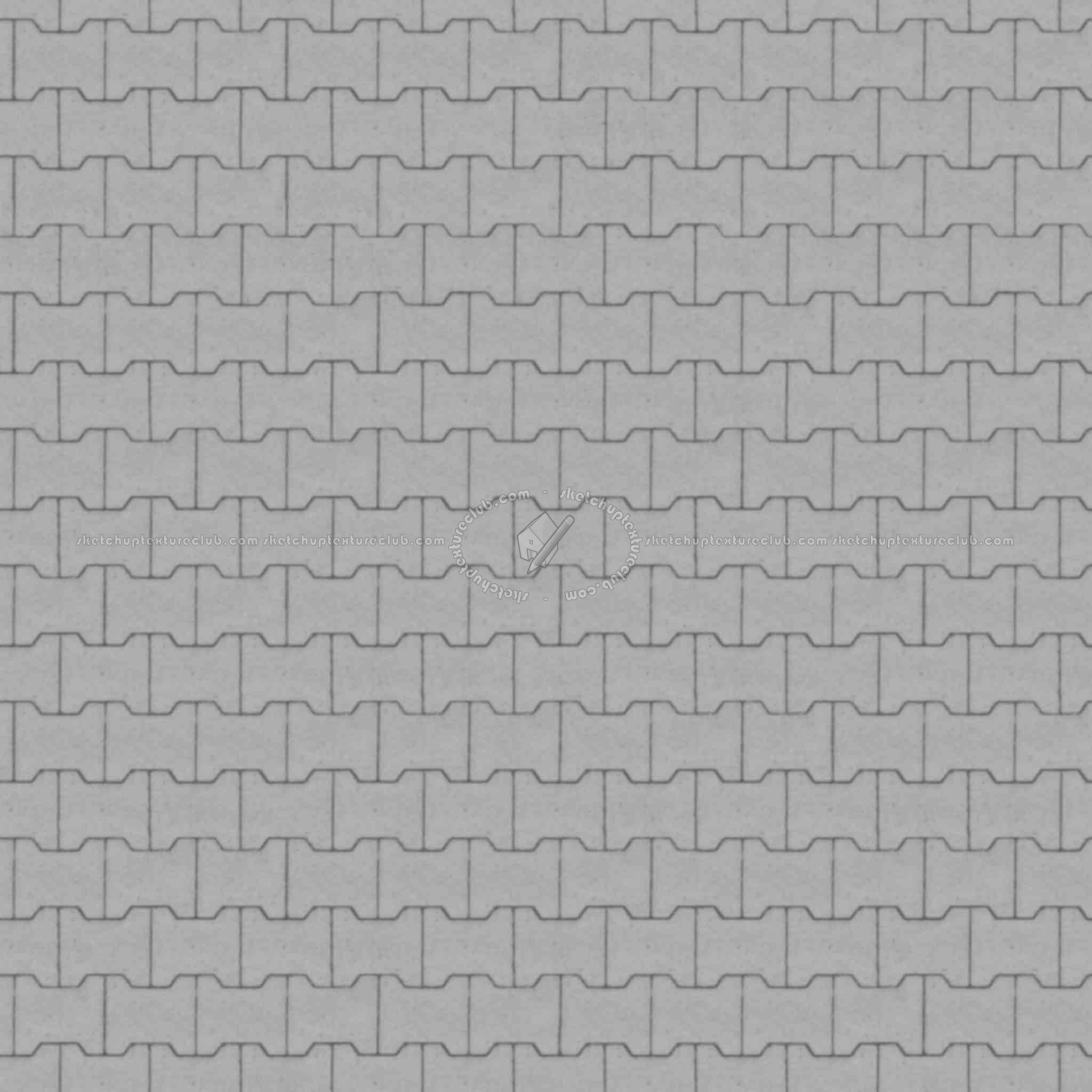 Textures   -   ARCHITECTURE   -   PAVING OUTDOOR   -   Concrete   -   Blocks regular  - Paving outdoor concrete regular block texture seamless 05644 - Displacement