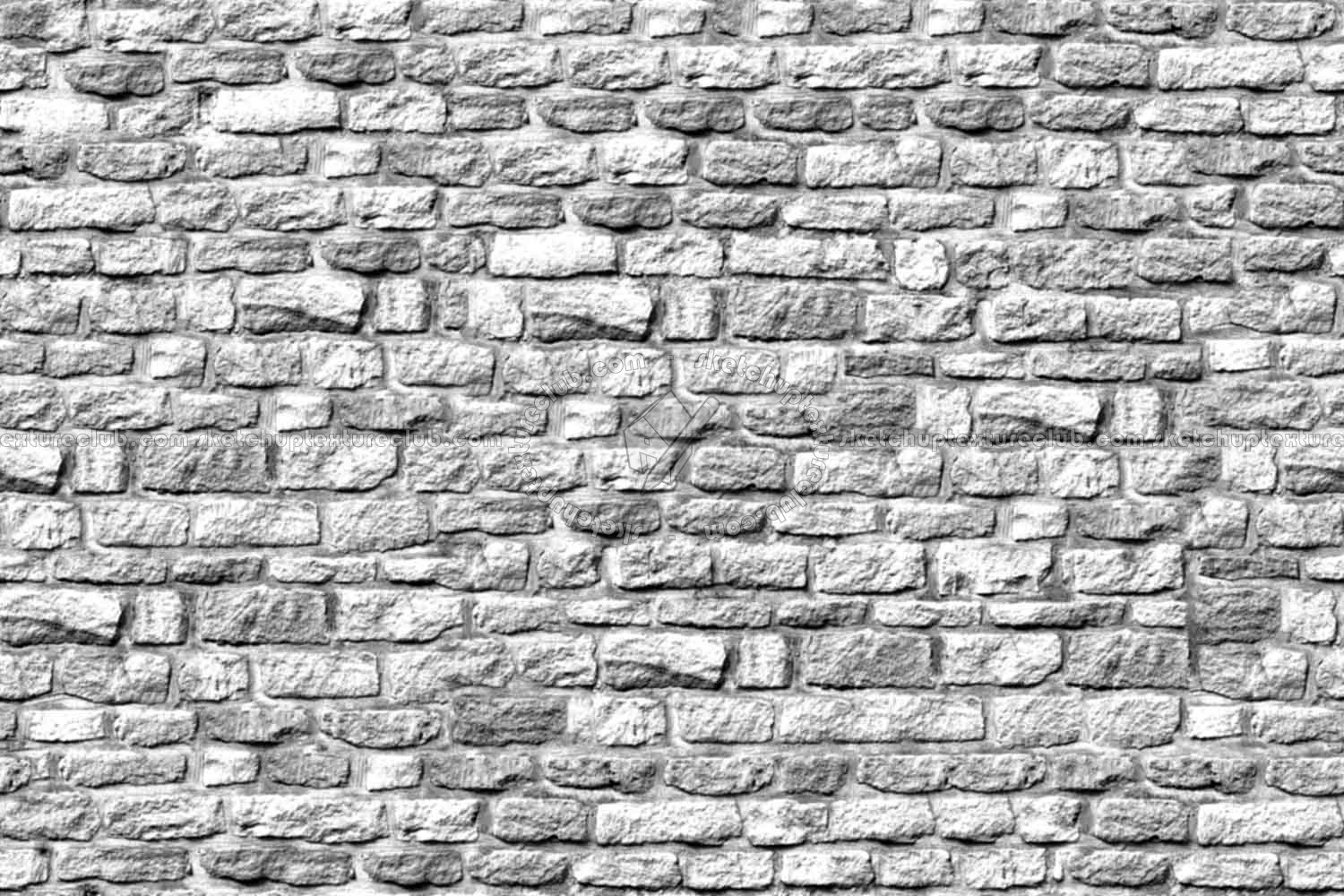 Textures   -   ARCHITECTURE   -   STONES WALLS   -   Stone blocks  - Wall stone with regular blocks texture seamless 08311 - Bump