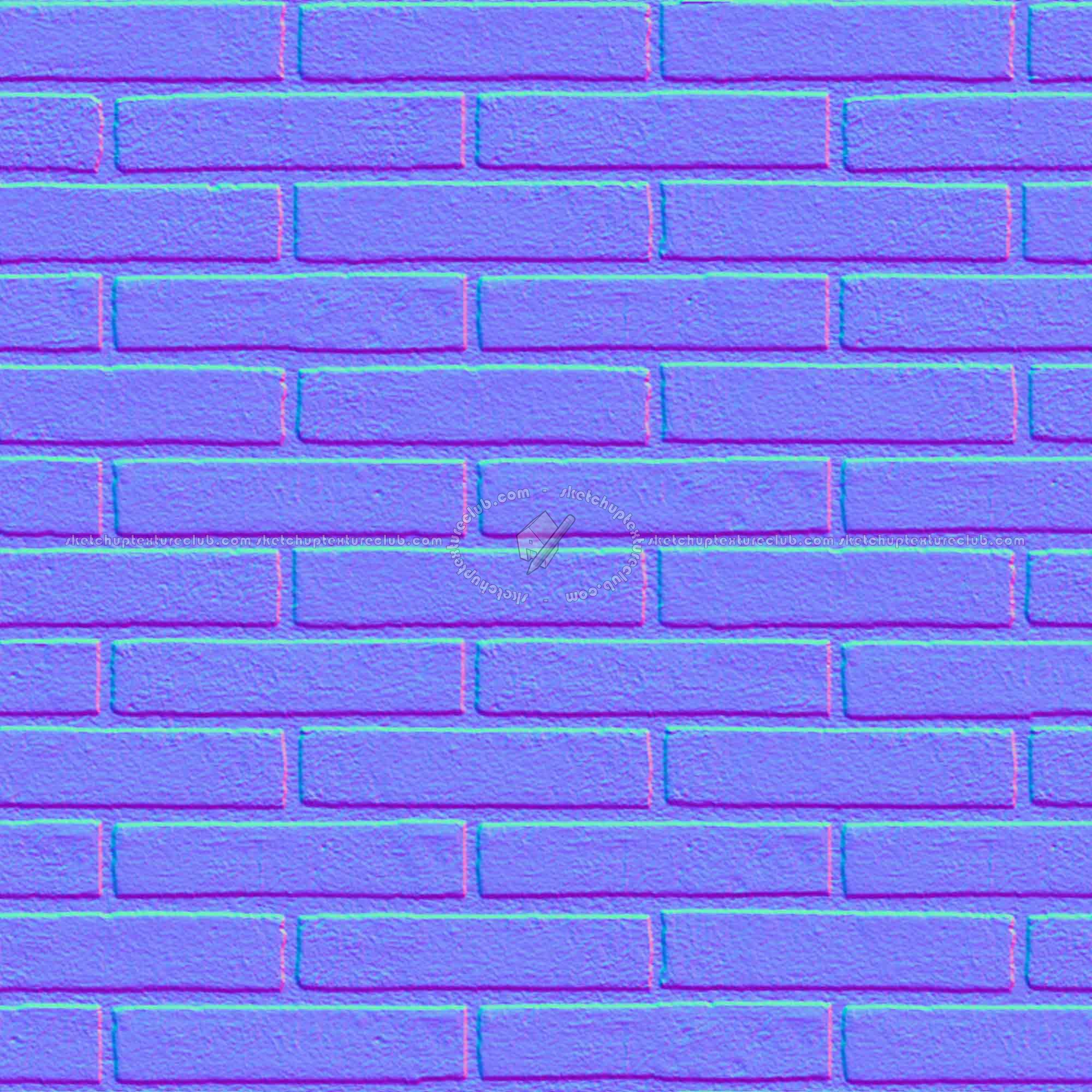 Textures   -   ARCHITECTURE   -   BRICKS   -   White Bricks  - White bricks texture seamless 00508 - Normal