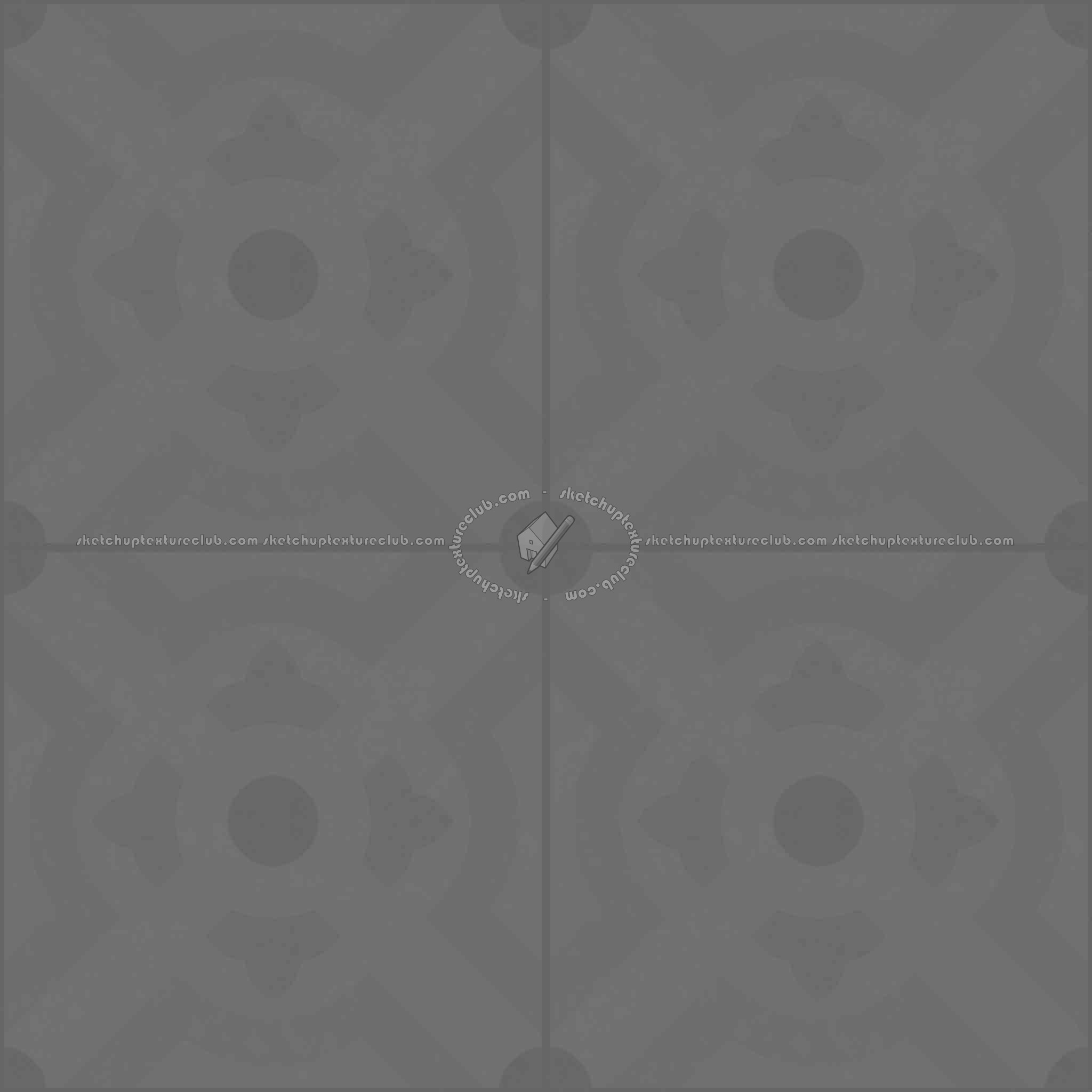 Textures   -   ARCHITECTURE   -   TILES INTERIOR   -   Ornate tiles   -   Geometric patterns  - Ceramic geometric tiles PBR texture seamless 21931 - Displacement