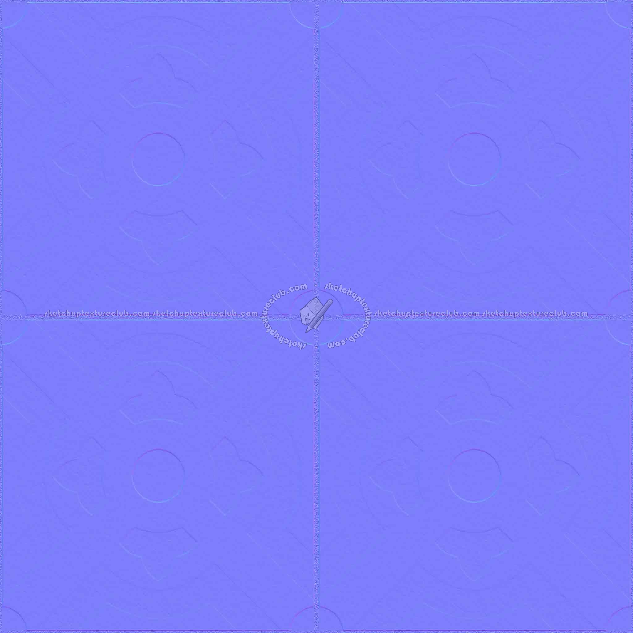 Textures   -   ARCHITECTURE   -   TILES INTERIOR   -   Ornate tiles   -   Geometric patterns  - Ceramic geometric tiles PBR texture seamless 21931 - Normal