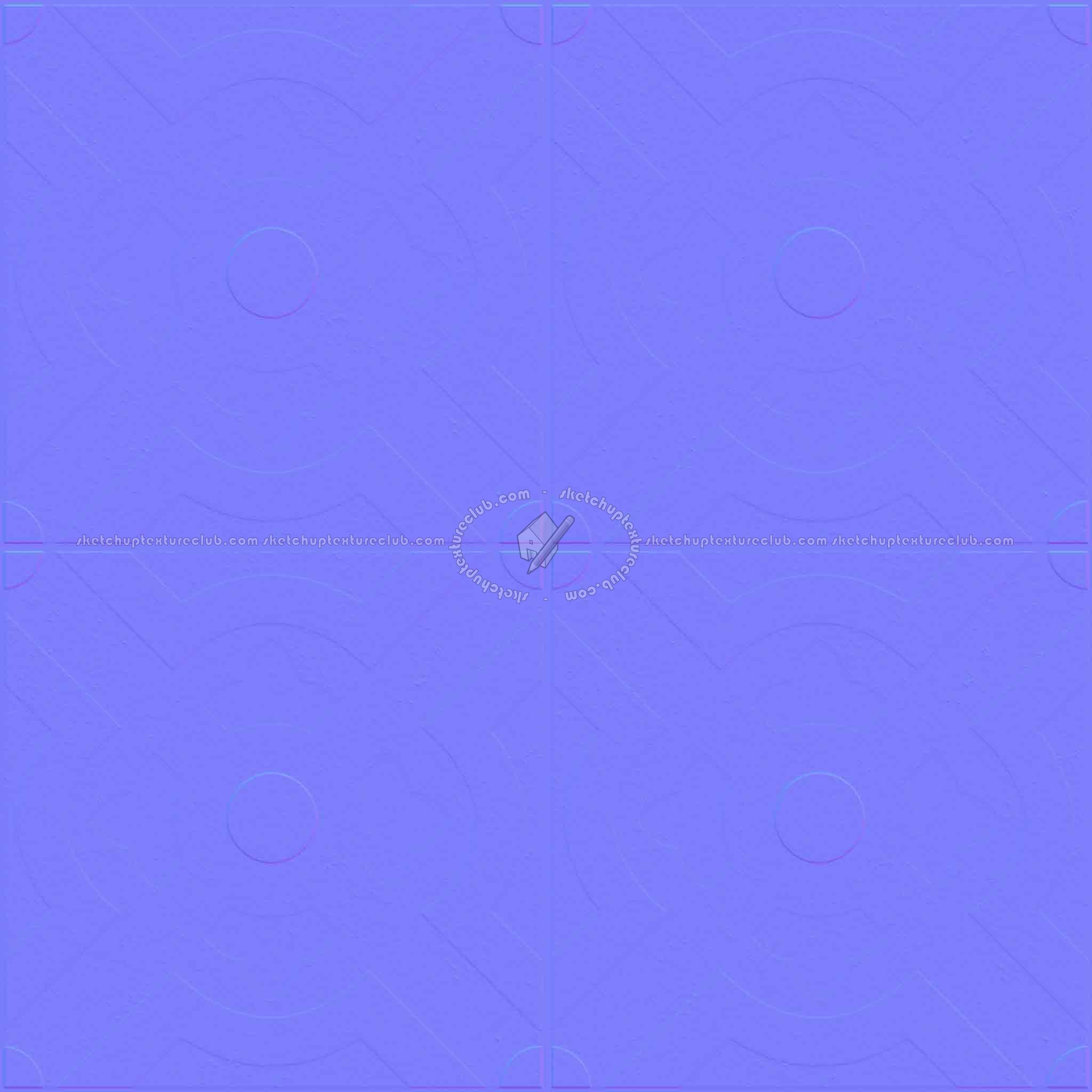 Textures   -   ARCHITECTURE   -   TILES INTERIOR   -   Ornate tiles   -   Geometric patterns  - Ceramic geometric tiles PBR texture seamless 21932 - Normal