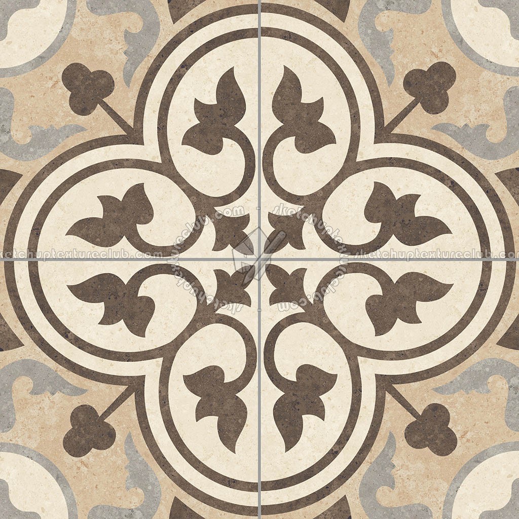 Textures   -   ARCHITECTURE   -   TILES INTERIOR   -   Ornate tiles   -   Geometric patterns  - Ceramic geometric tiles PBR texture seamless 21933 (seamless)