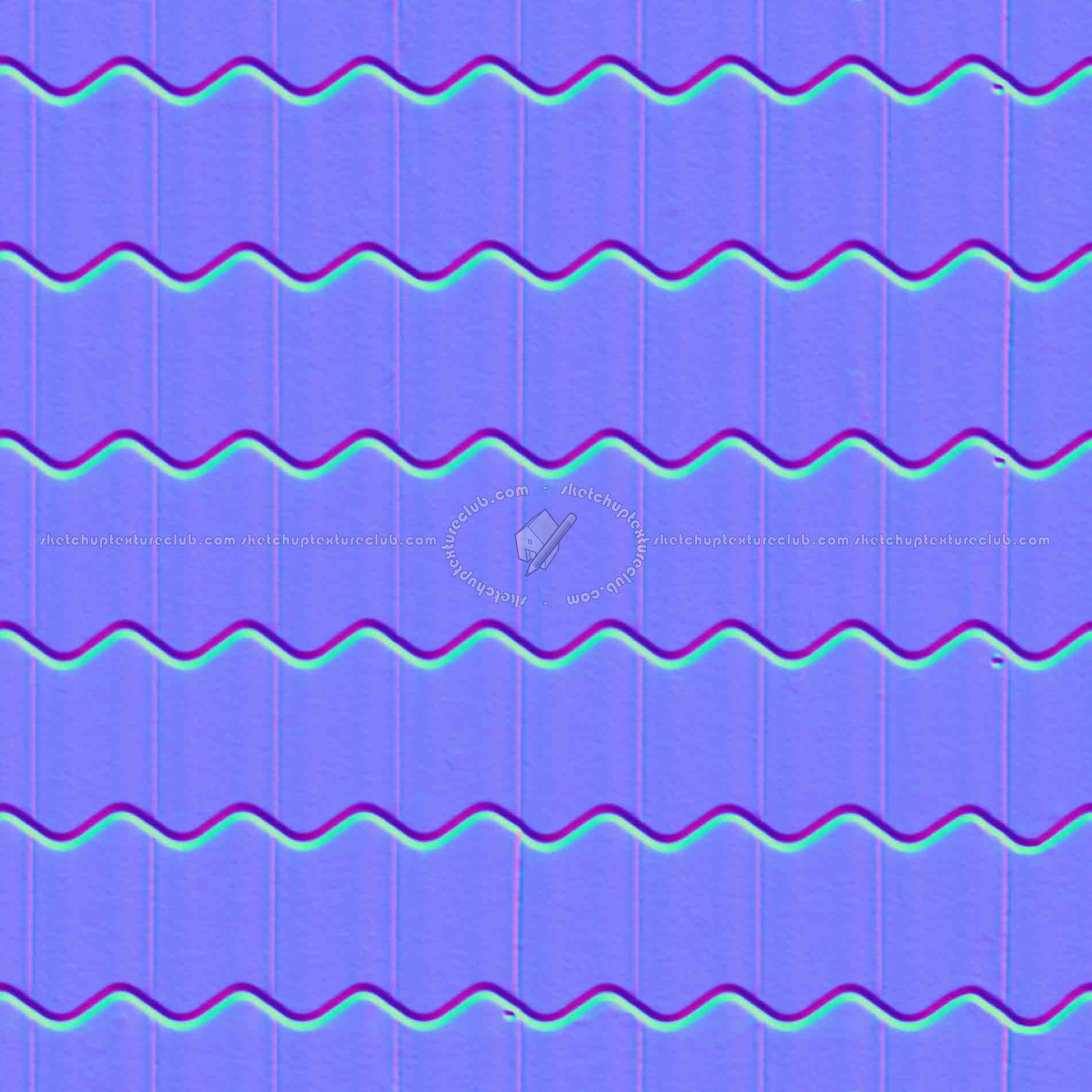 Textures   -   ARCHITECTURE   -   ROOFINGS   -   Clay roofs  - Clay roof texture seamless 19570 - Normal