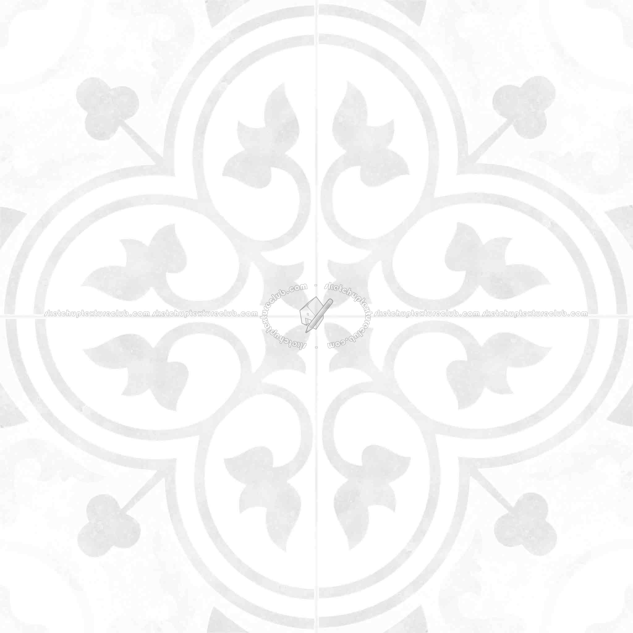 Textures   -   ARCHITECTURE   -   TILES INTERIOR   -   Ornate tiles   -   Geometric patterns  - Ceramic geometric tiles PBR texture seamless 21934 - Ambient occlusion