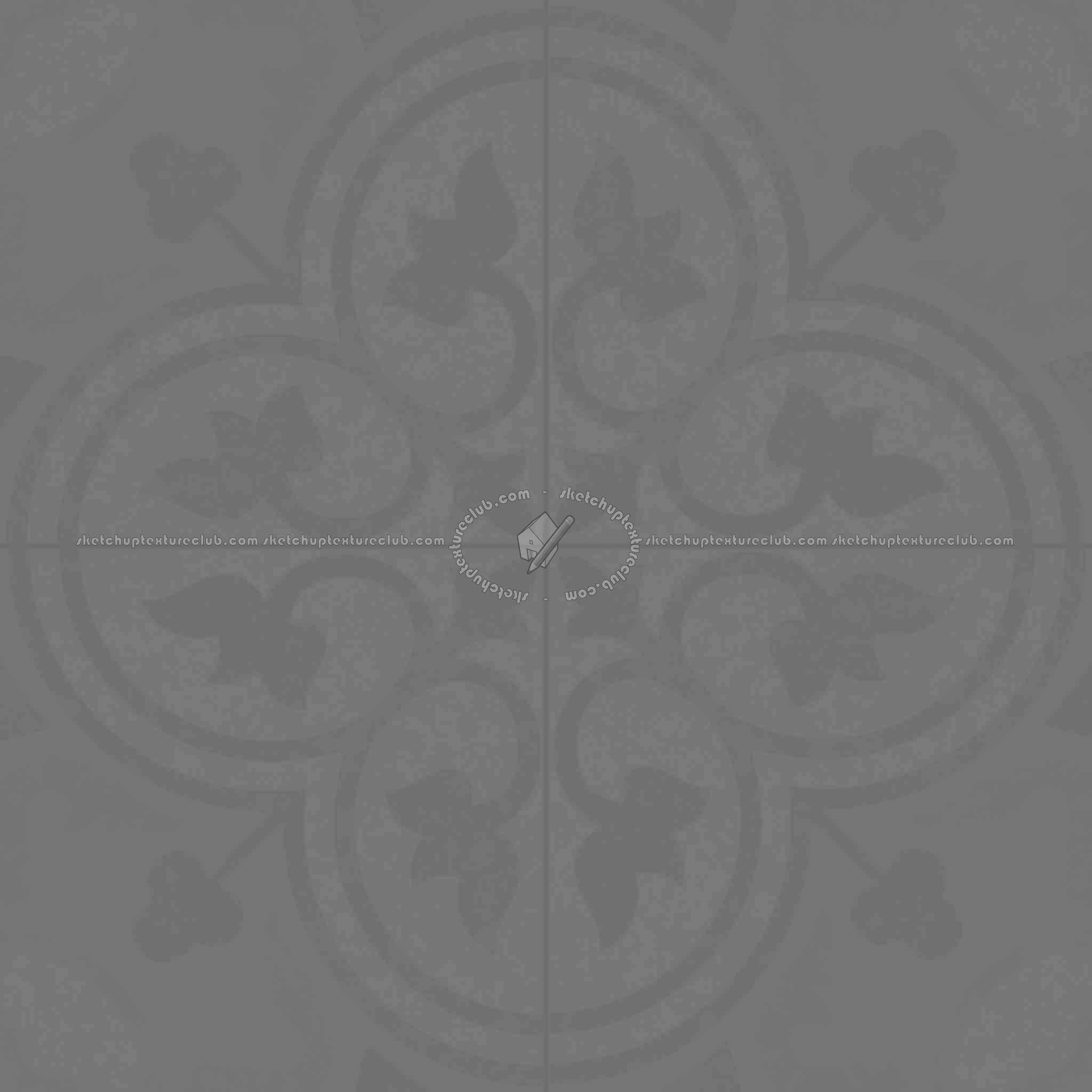 Textures   -   ARCHITECTURE   -   TILES INTERIOR   -   Ornate tiles   -   Geometric patterns  - Ceramic geometric tiles PBR texture seamless 21934 - Displacement