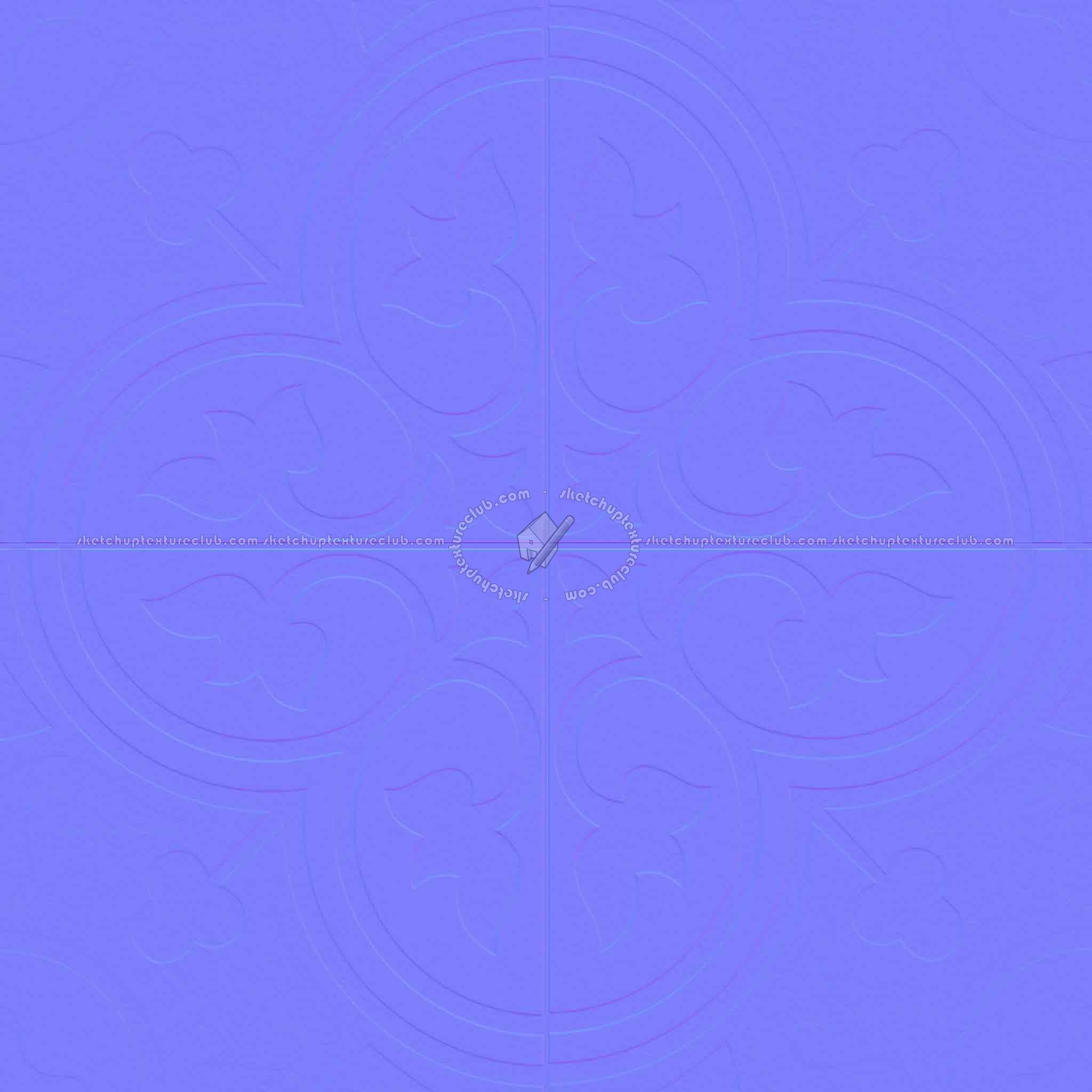 Textures   -   ARCHITECTURE   -   TILES INTERIOR   -   Ornate tiles   -   Geometric patterns  - Ceramic geometric tiles PBR texture seamless 21934 - Normal