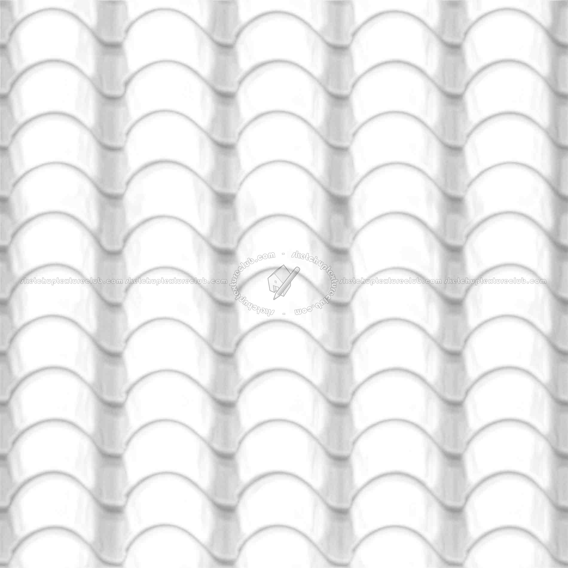 Textures   -   ARCHITECTURE   -   ROOFINGS   -   Clay roofs  - Clay roof texture seamless 19571 - Ambient occlusion