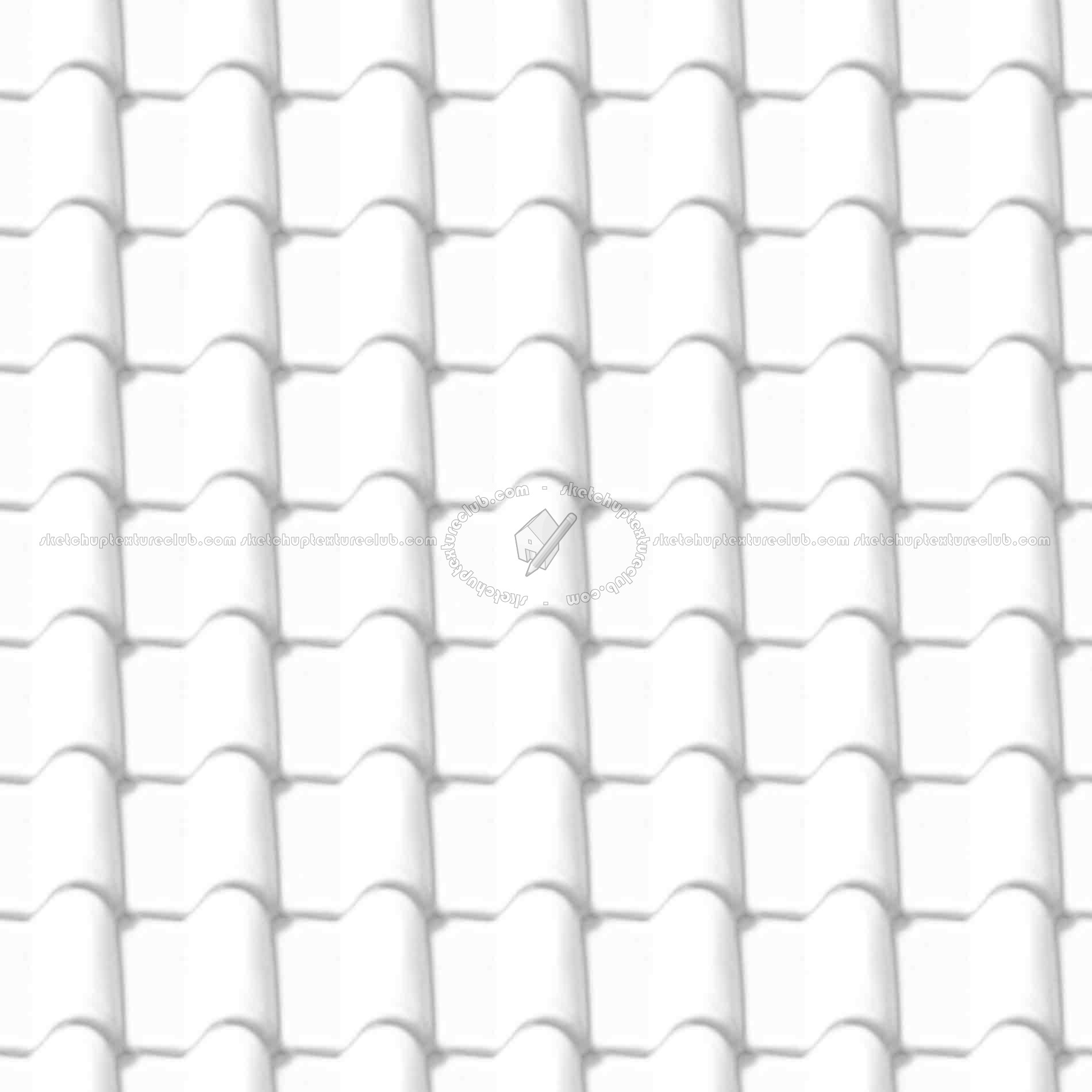 Textures   -   ARCHITECTURE   -   ROOFINGS   -   Clay roofs  - Clay roof texture seamless 19574 - Ambient occlusion