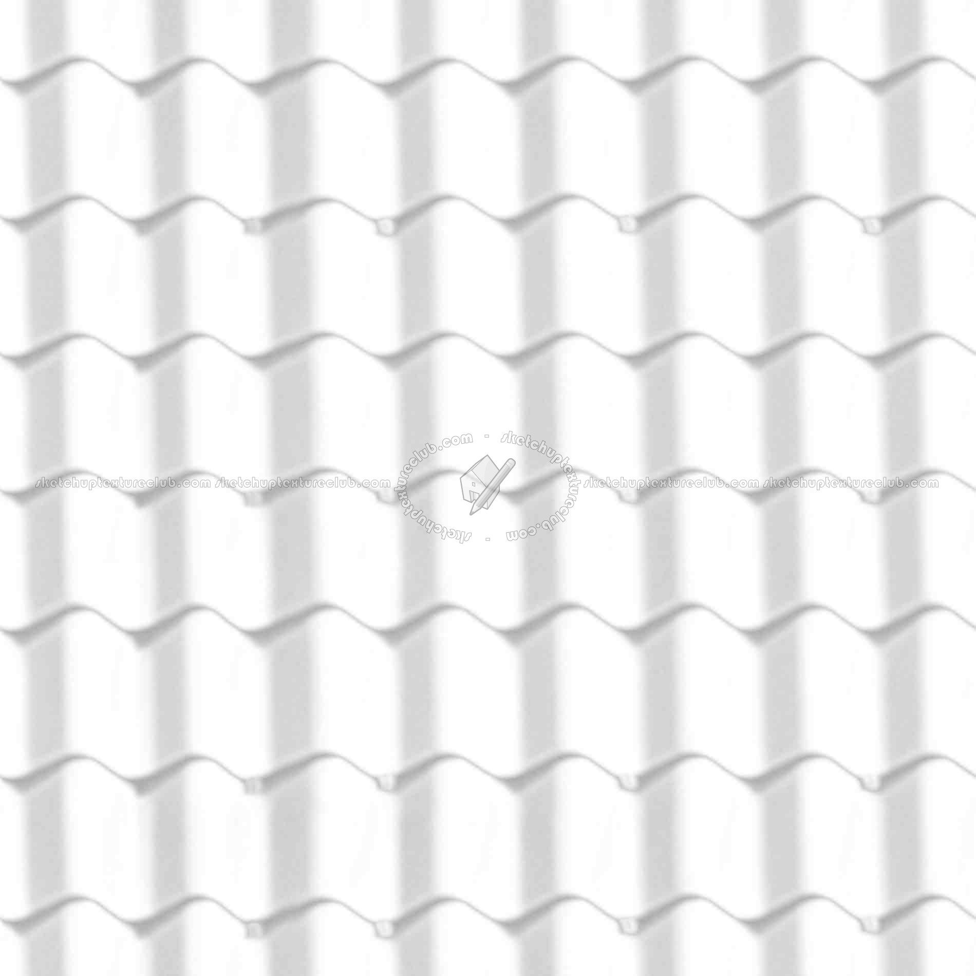 Textures   -   ARCHITECTURE   -   ROOFINGS   -   Clay roofs  - Clay roof texture seamless 19576 - Ambient occlusion