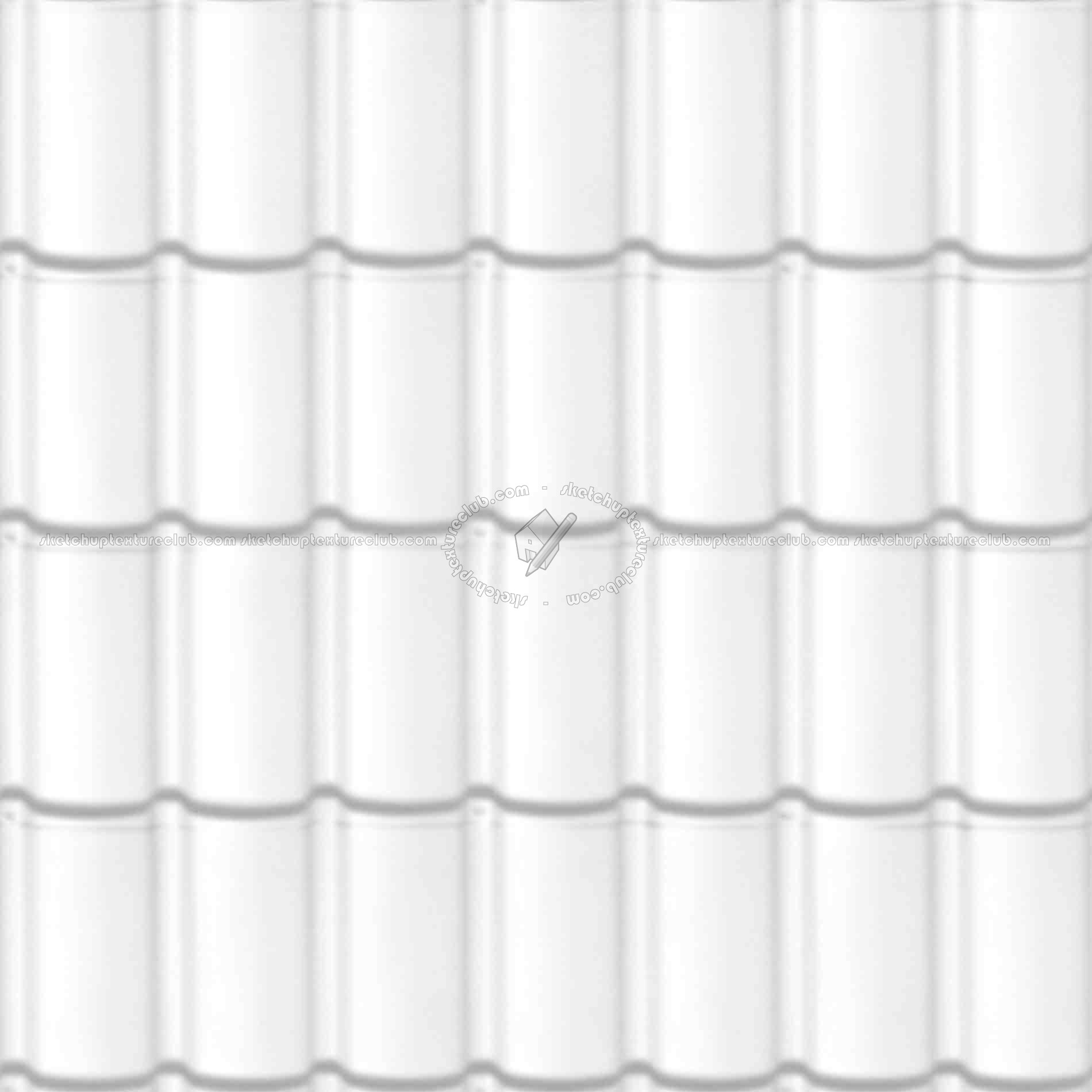 Textures   -   ARCHITECTURE   -   ROOFINGS   -   Clay roofs  - Clay roof texture seamless 19577 - Ambient occlusion