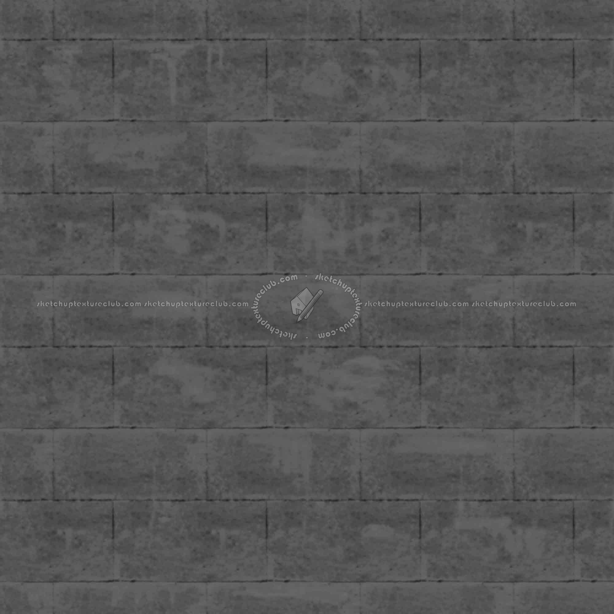 Textures   -   ARCHITECTURE   -   CONCRETE   -   Plates   -   Dirty  - Concrete dirt plates wall texture seamless 01740 - Displacement