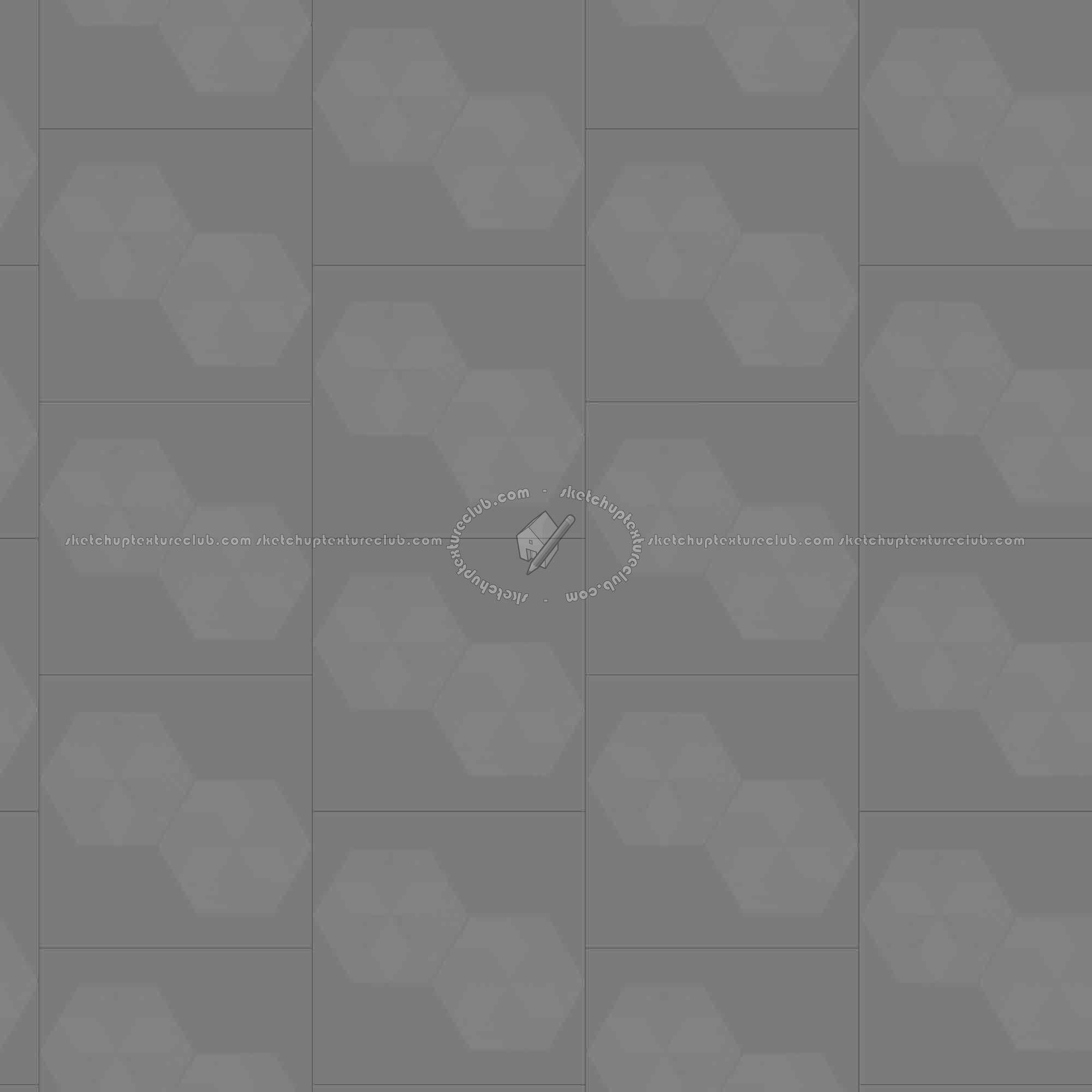 Textures   -   ARCHITECTURE   -   TILES INTERIOR   -   Hexagonal mixed  - Hexagonal tile texture seamless 16866 - Displacement