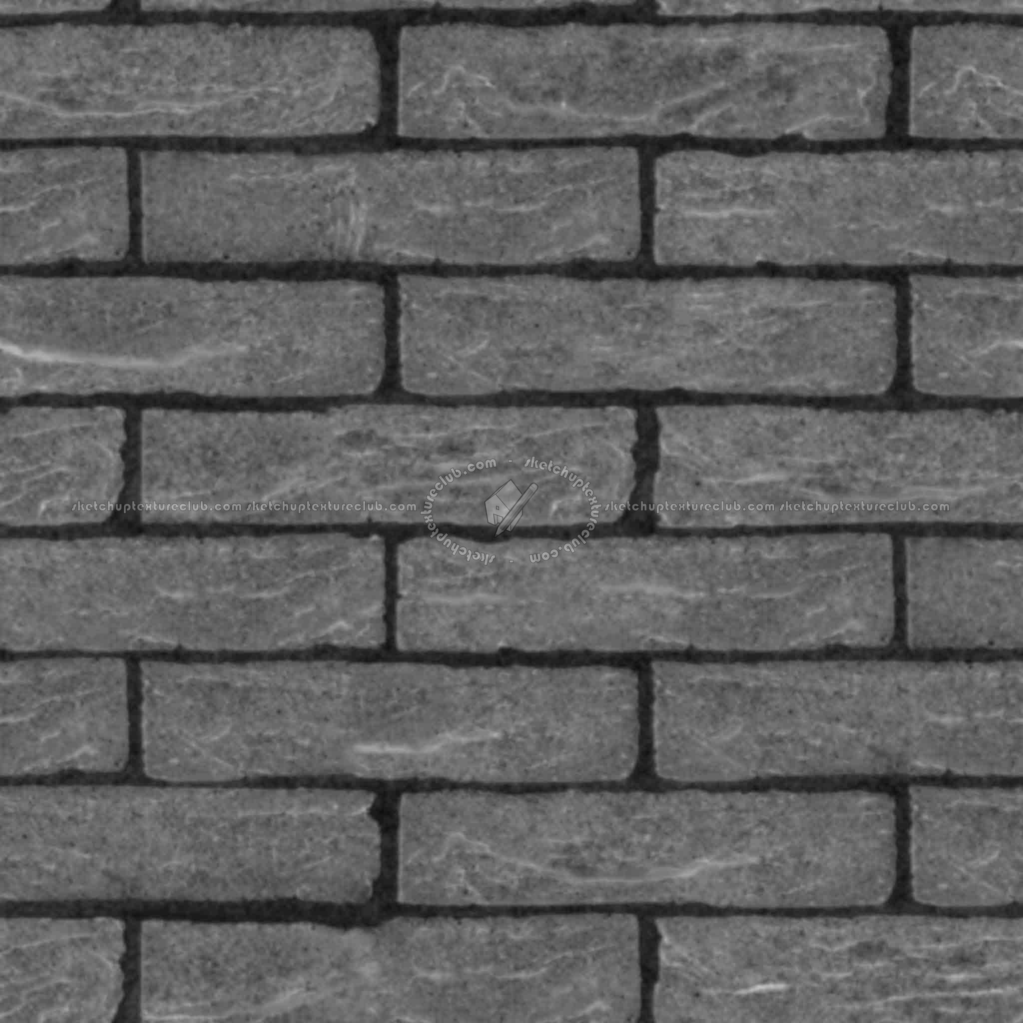 Textures   -   ARCHITECTURE   -   BRICKS   -   Facing Bricks   -   Rustic  - Rustic bricks texture seamless 00175 - Displacement