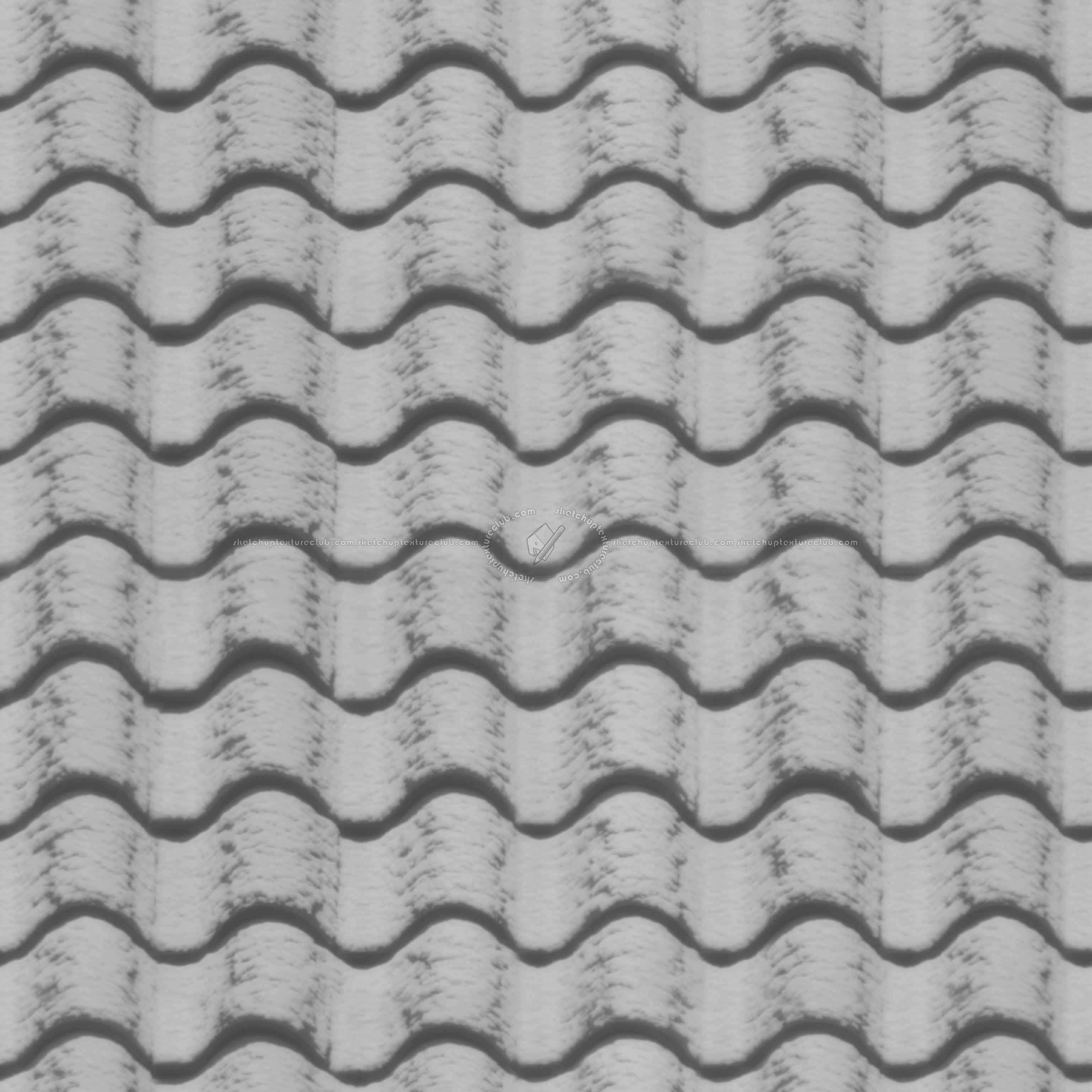 Textures   -   ARCHITECTURE   -   ROOFINGS   -   Snowy roofs  - Snowy roof texture seamless 04030 - Displacement