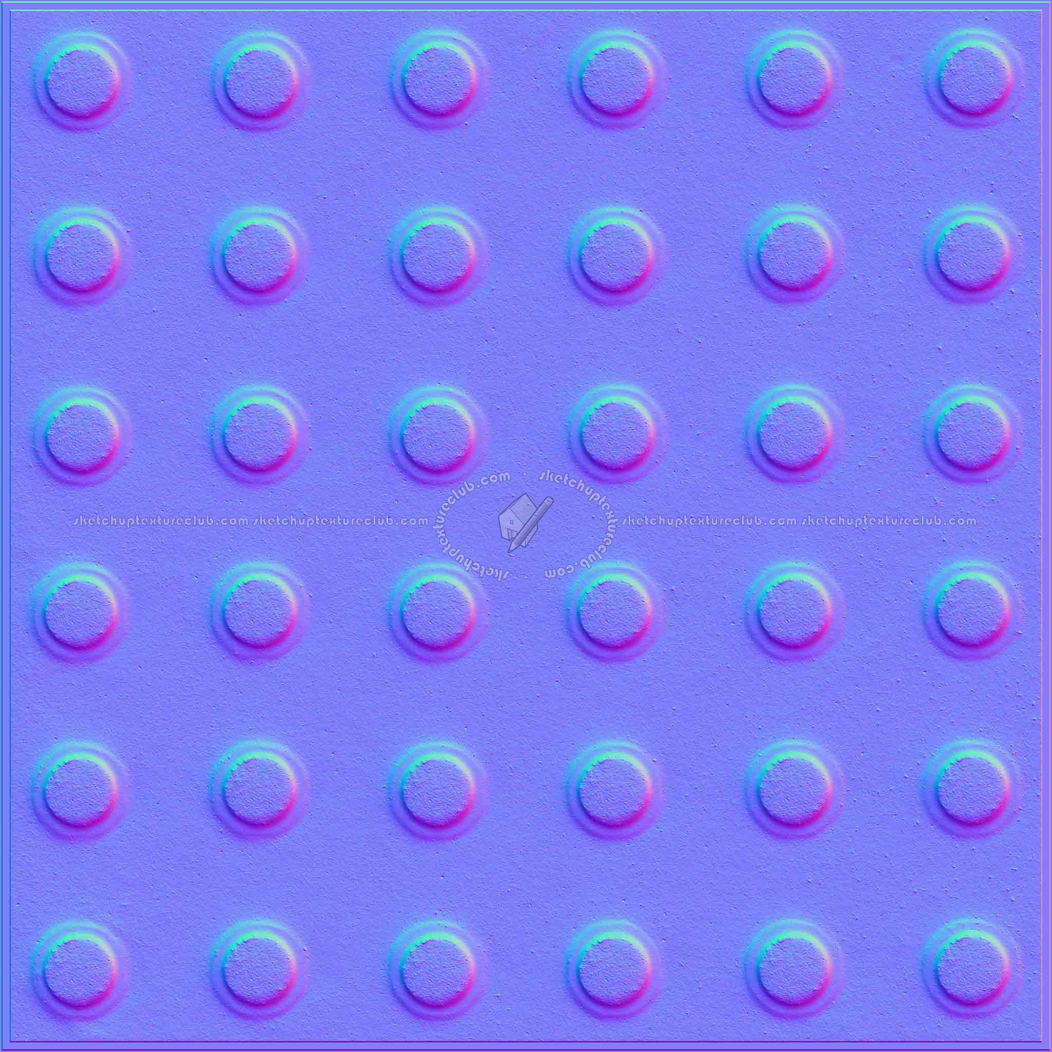 Textures   -   ARCHITECTURE   -   PAVING OUTDOOR   -   Tactile  - Tactile pavement PBR texture seamless 21939 - Normal