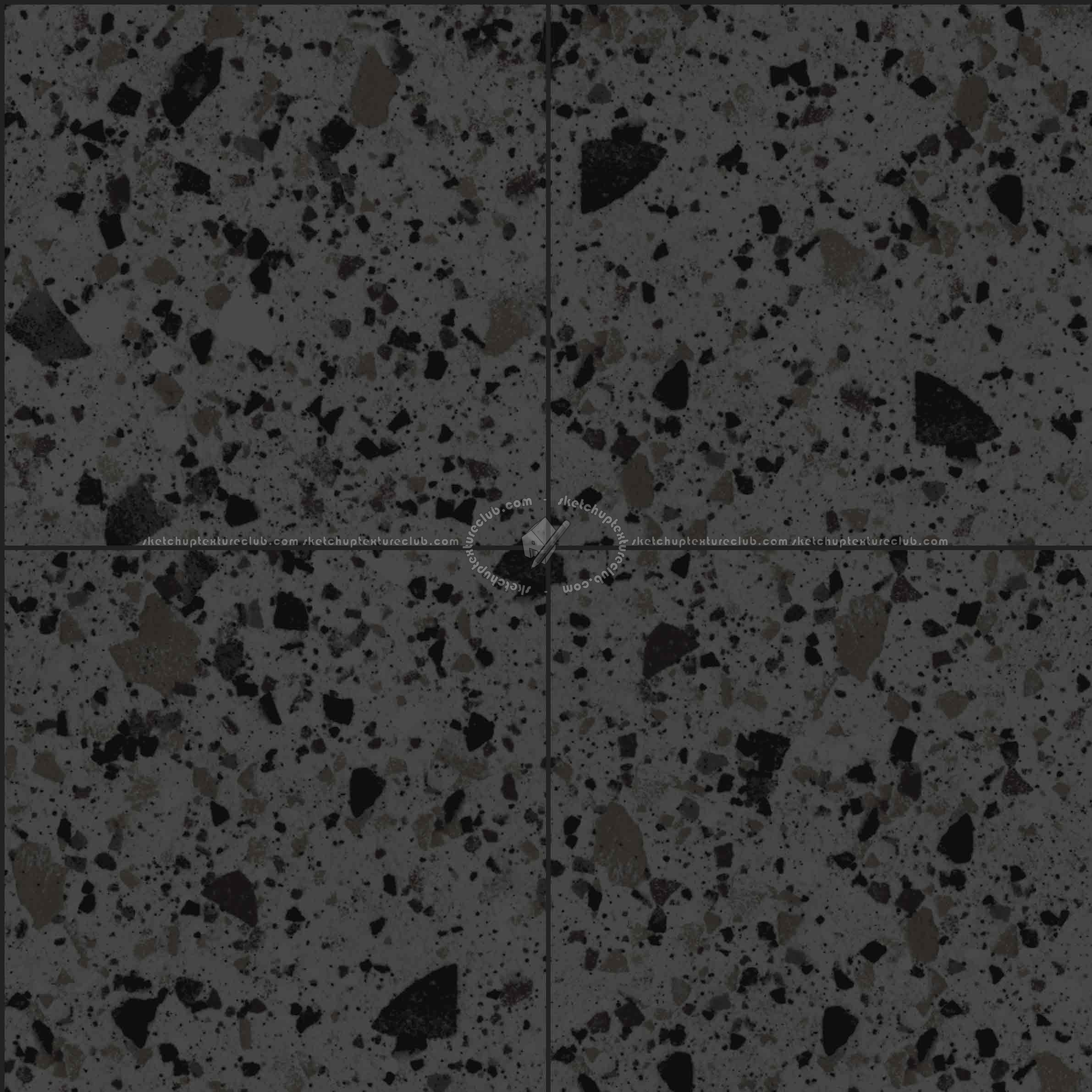 Textures   -   ARCHITECTURE   -   TILES INTERIOR   -   Terrazzo  - terrazzo floor tile PBR texture seamless 21477 - Specular