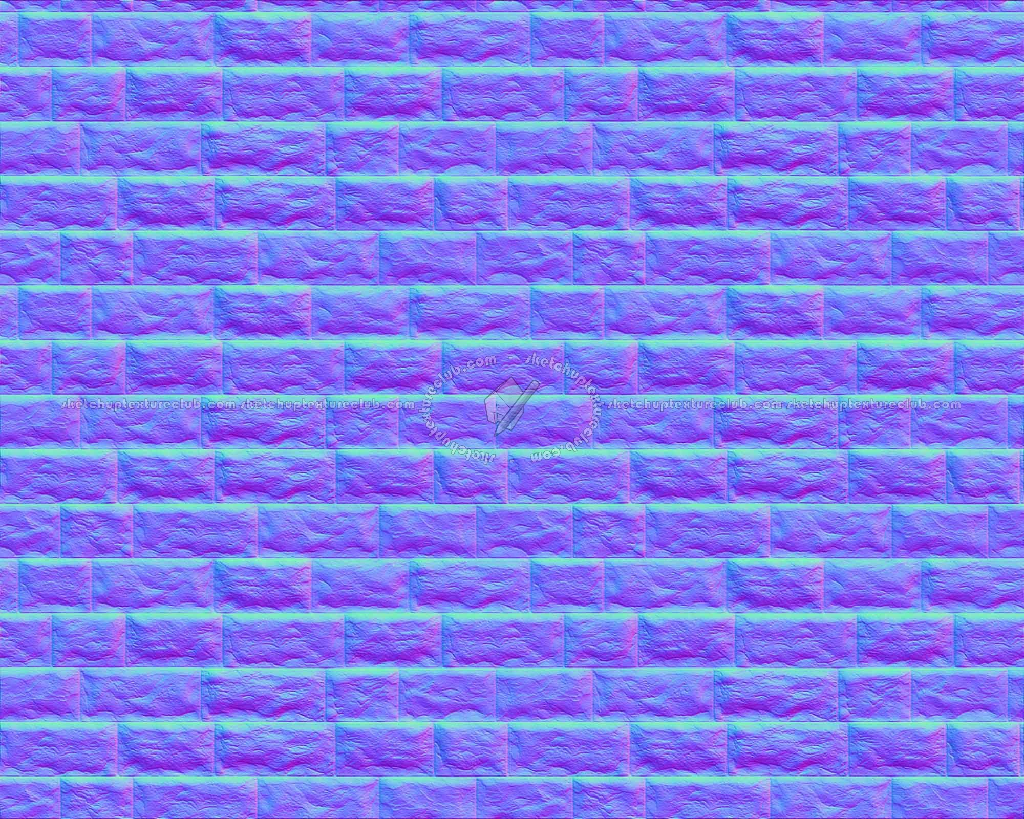 Textures   -   ARCHITECTURE   -   STONES WALLS   -   Claddings stone   -   Exterior  - Wall cladding stone texture seamless 07739 - Normal