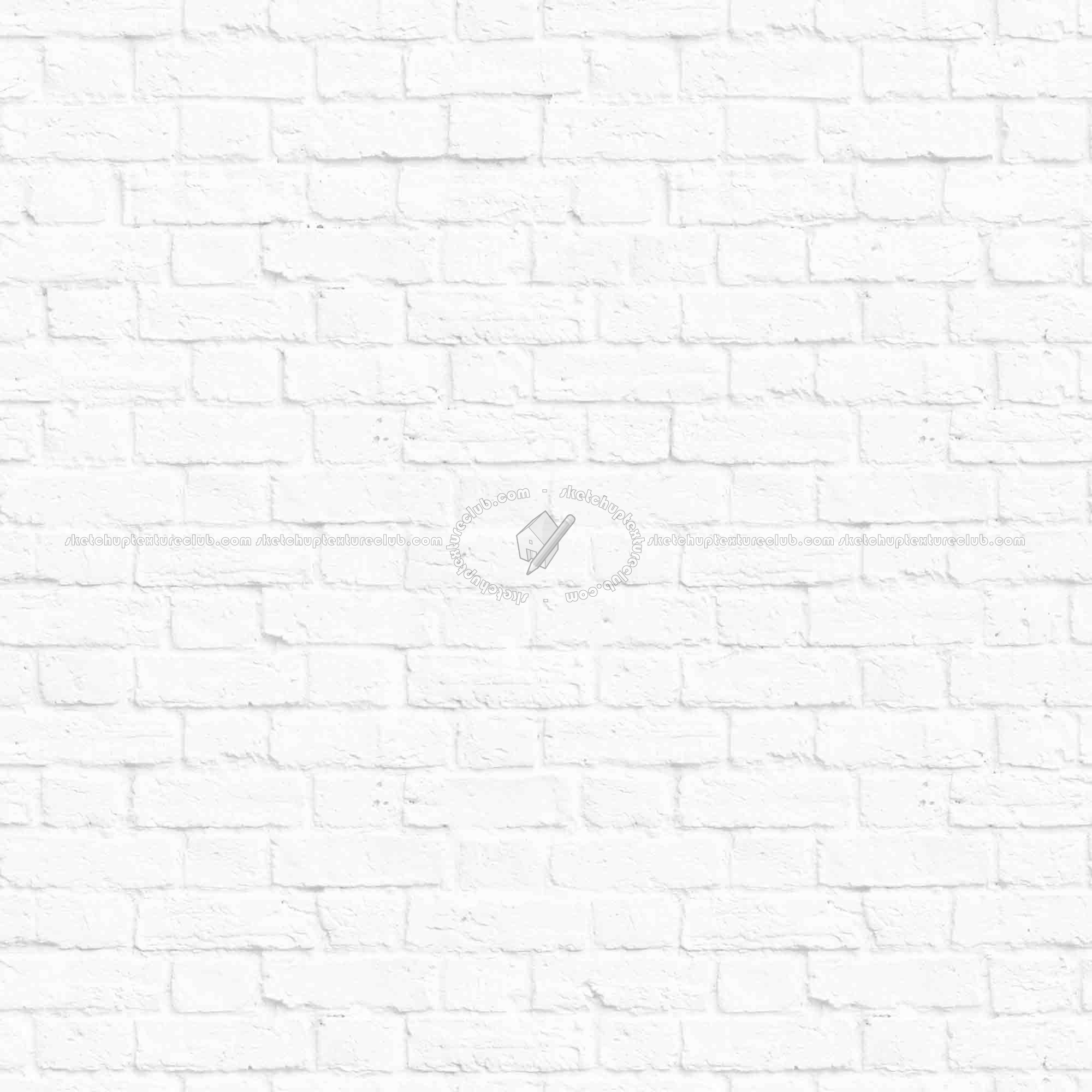 Textures   -   ARCHITECTURE   -   BRICKS   -   White Bricks  - White bricks texture seamless 00491 - Ambient occlusion