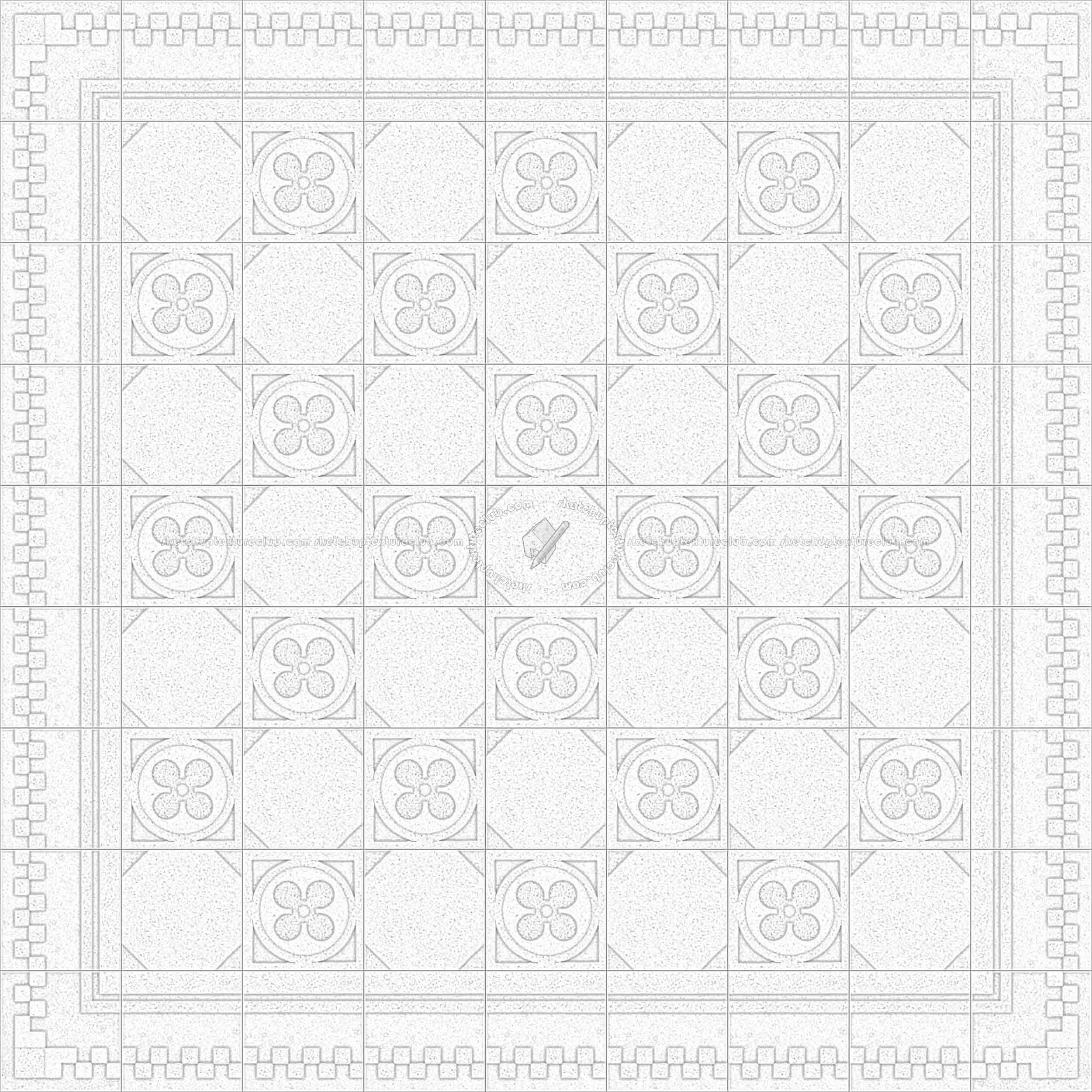 Textures   -   ARCHITECTURE   -   TILES INTERIOR   -   Cement - Encaustic   -   Cement  - Cement concrete tile texture seamless 13335 - Ambient occlusion