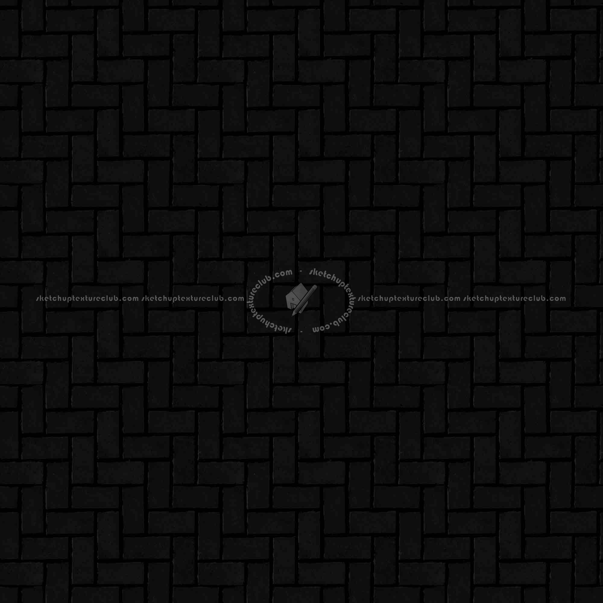 Textures   -   ARCHITECTURE   -   PAVING OUTDOOR   -   Concrete   -   Herringbone  - Concrete paving herringbone outdoor texture seamless 05809 - Specular