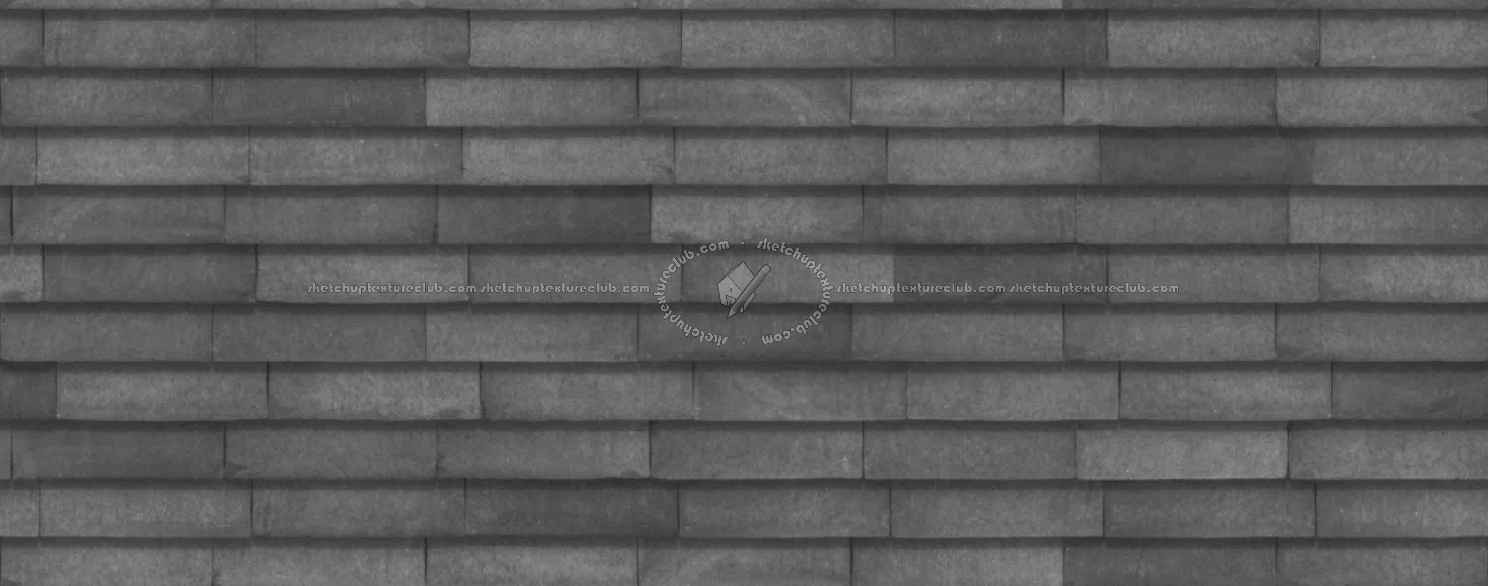 Textures   -   ARCHITECTURE   -   WALLS TILE OUTSIDE  - Wall cladding bricks PBR texture seamless 21720 - Displacement