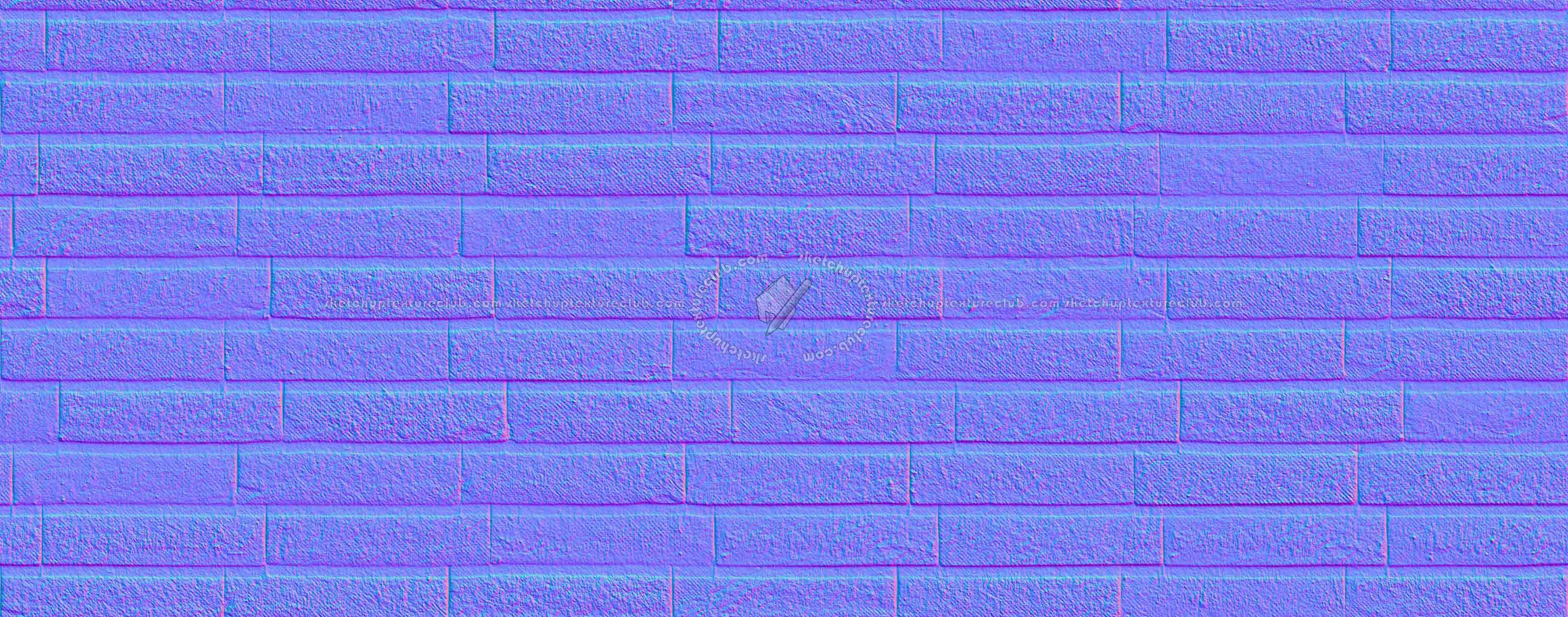 Textures   -   ARCHITECTURE   -   WALLS TILE OUTSIDE  - Wall cladding bricks PBR texture seamless 21720 - Normal