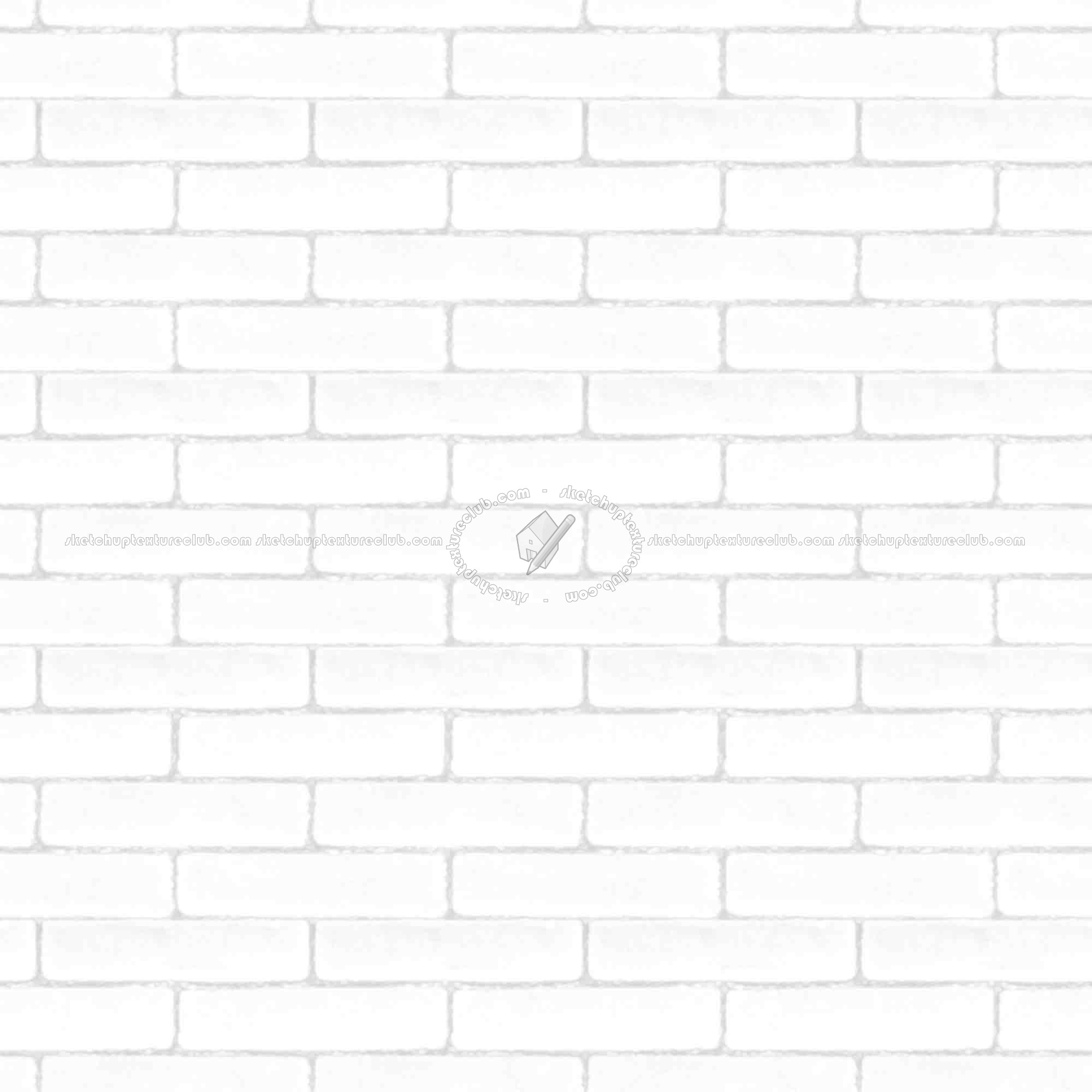 Textures   -   ARCHITECTURE   -   BRICKS   -   White Bricks  - White bricks texture seamless 00509 - Ambient occlusion