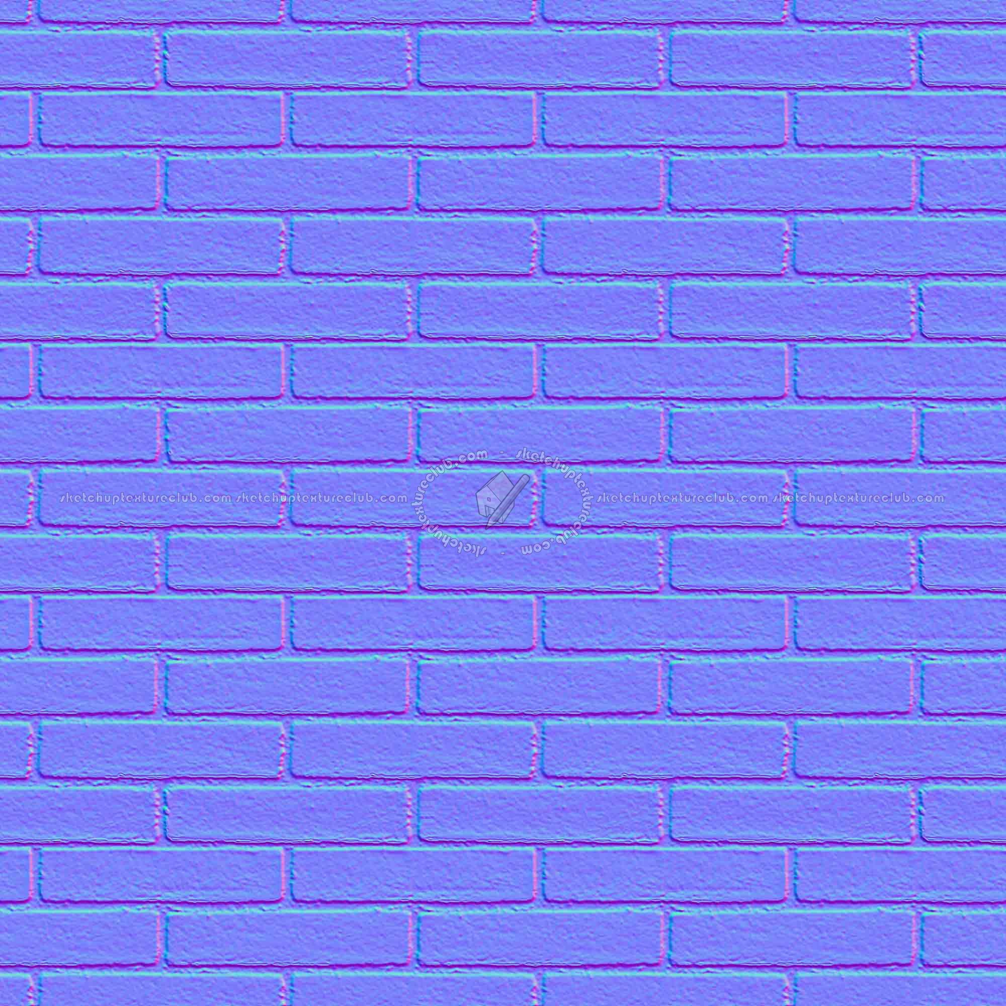 Textures   -   ARCHITECTURE   -   BRICKS   -   White Bricks  - White bricks texture seamless 00509 - Normal