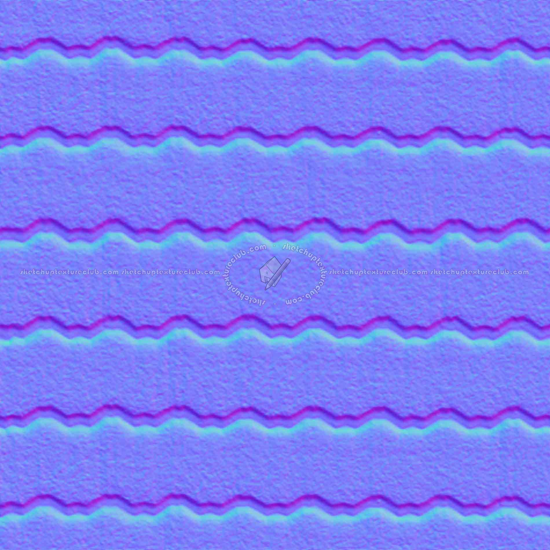 Textures   -   ARCHITECTURE   -   ROOFINGS   -   Clay roofs  - Clay roof texture seamless 19579 - Normal