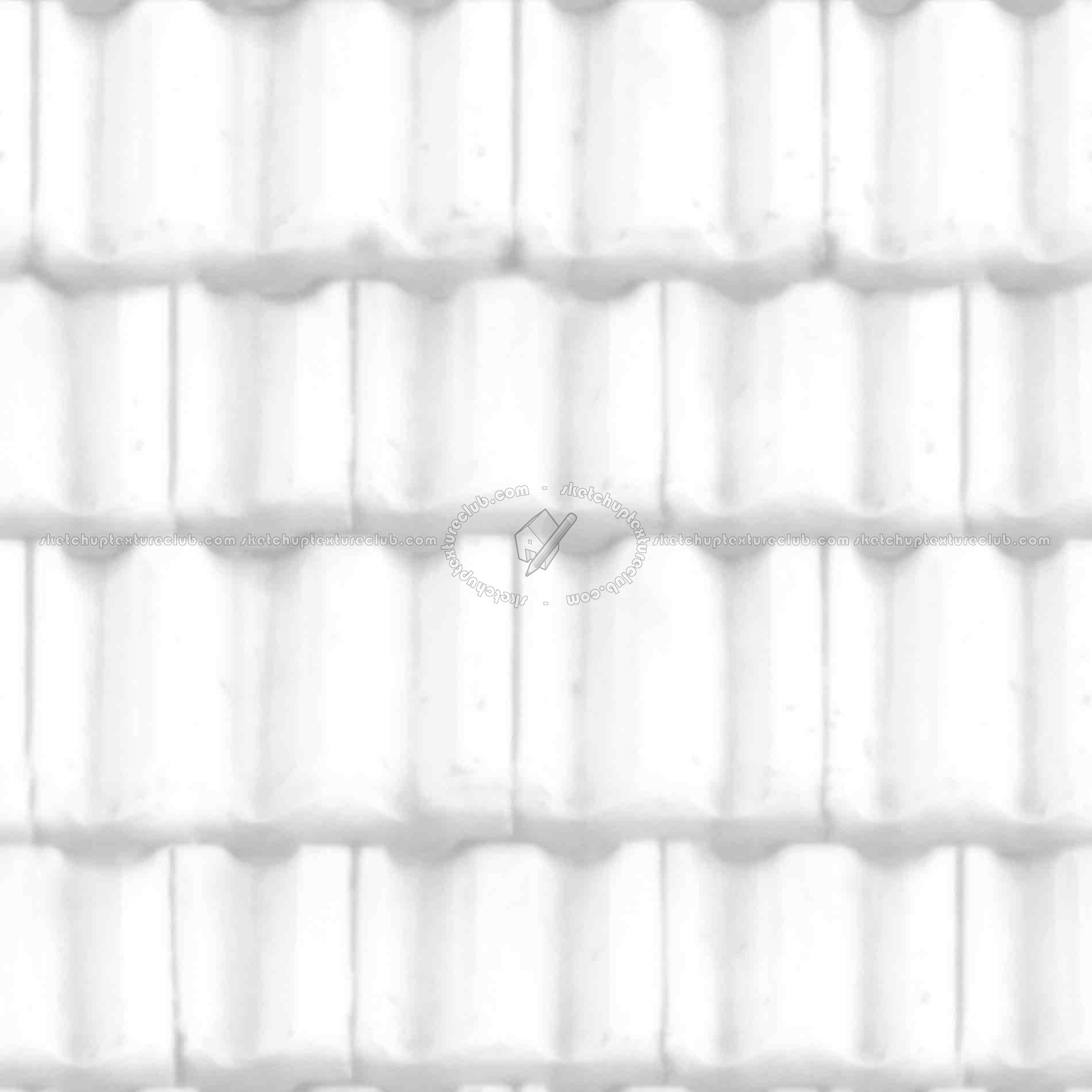 Textures   -   ARCHITECTURE   -   ROOFINGS   -   Clay roofs  - Clay roof texture seamless 19582 - Ambient occlusion