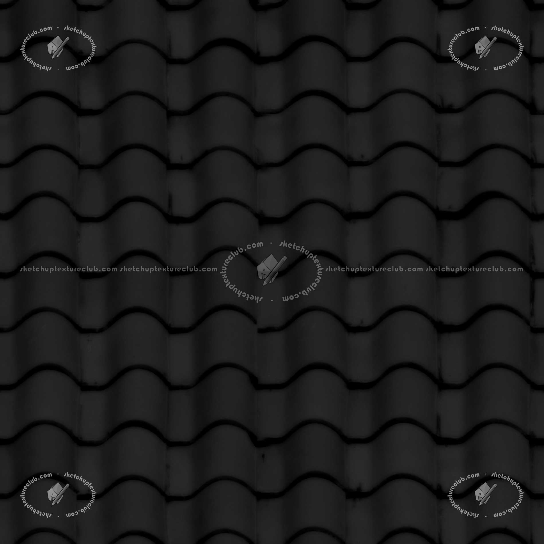 Textures   -   ARCHITECTURE   -   ROOFINGS   -   Clay roofs  - Clay roof texture seamless 19583 - Specular