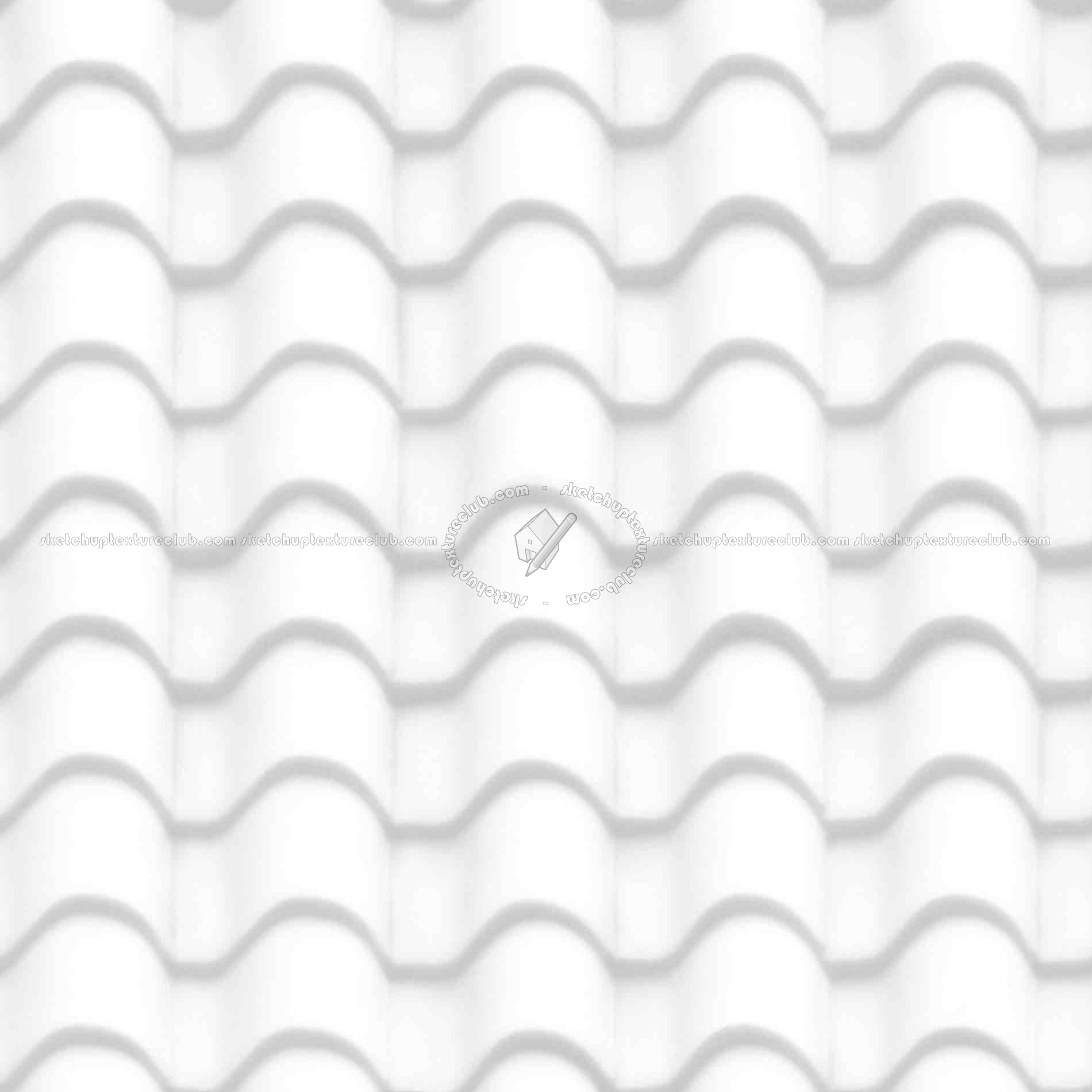 Textures   -   ARCHITECTURE   -   ROOFINGS   -   Clay roofs  - Clay roof texture seamless 19584 - Ambient occlusion