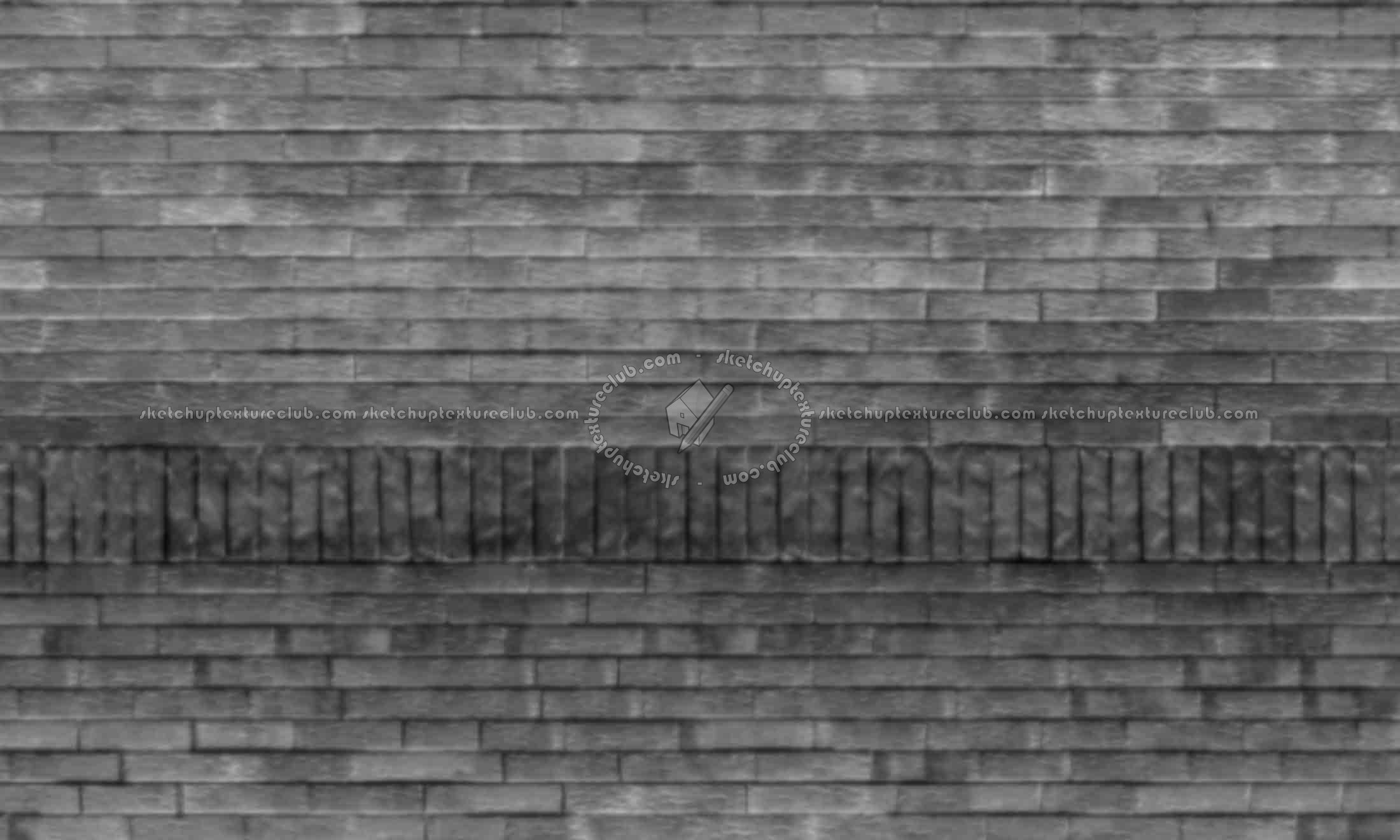 Textures   -   ARCHITECTURE   -   BRICKS   -   Facing Bricks   -   Rustic  - Wall cladding rustic bricks texture seamless 19361 - Displacement