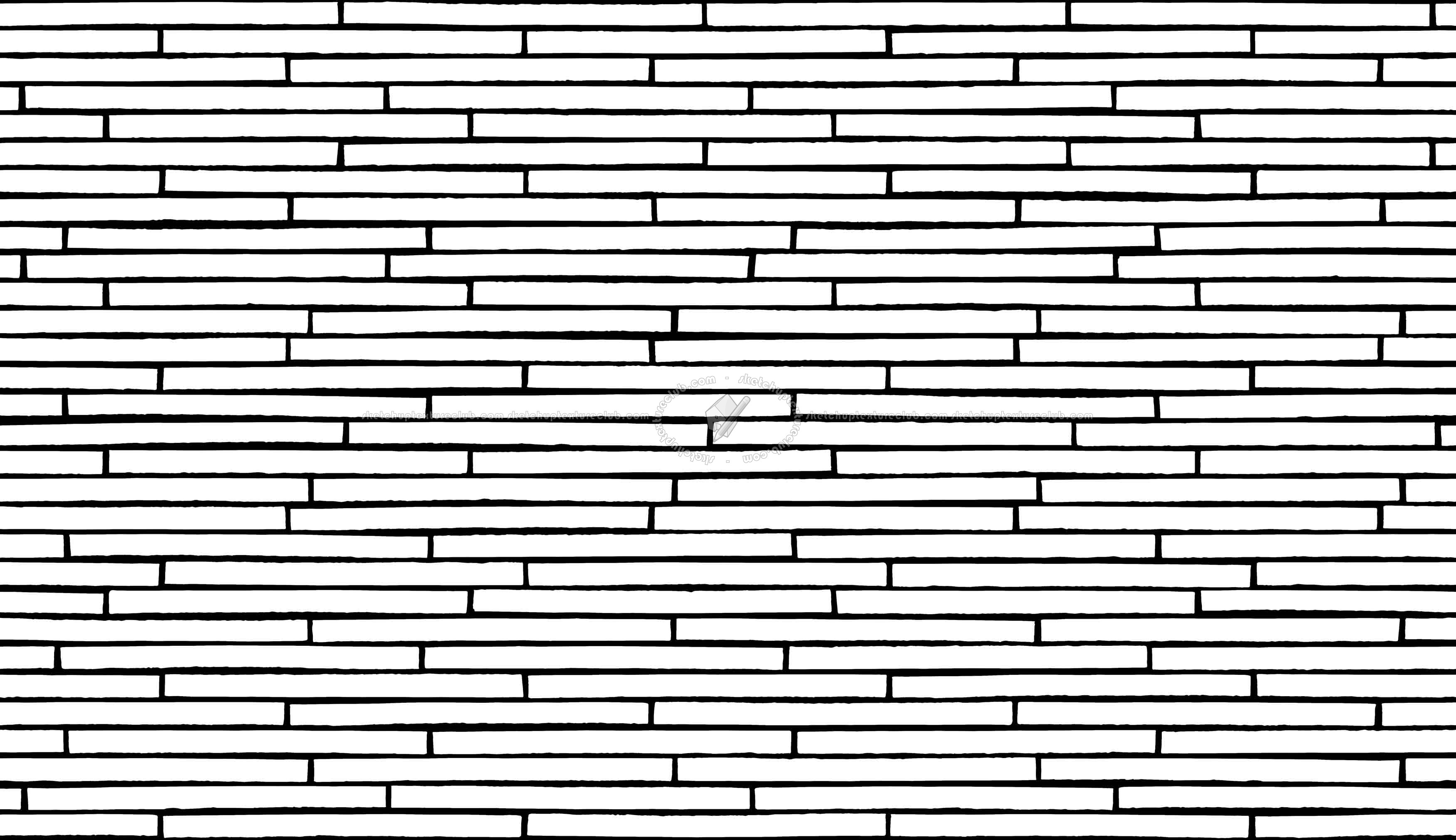 Textures   -   ARCHITECTURE   -   WALLS TILE OUTSIDE  - Clay bricks wall cladding PBR texture seamless 21721 - Mask