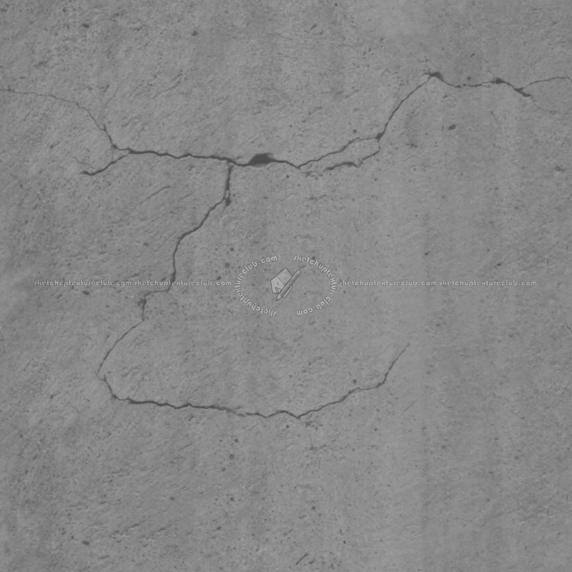 Textures   -   ARCHITECTURE   -   CONCRETE   -   Bare   -   Damaged walls  - Concrete bare damaged texture seamless 01380 - Displacement