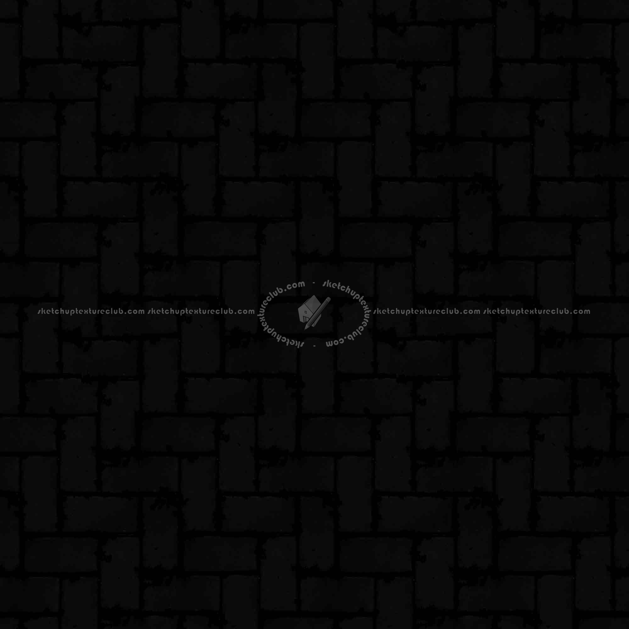 Textures   -   ARCHITECTURE   -   PAVING OUTDOOR   -   Concrete   -   Herringbone  - Concrete paving herringbone outdoor texture seamless 05810 - Specular