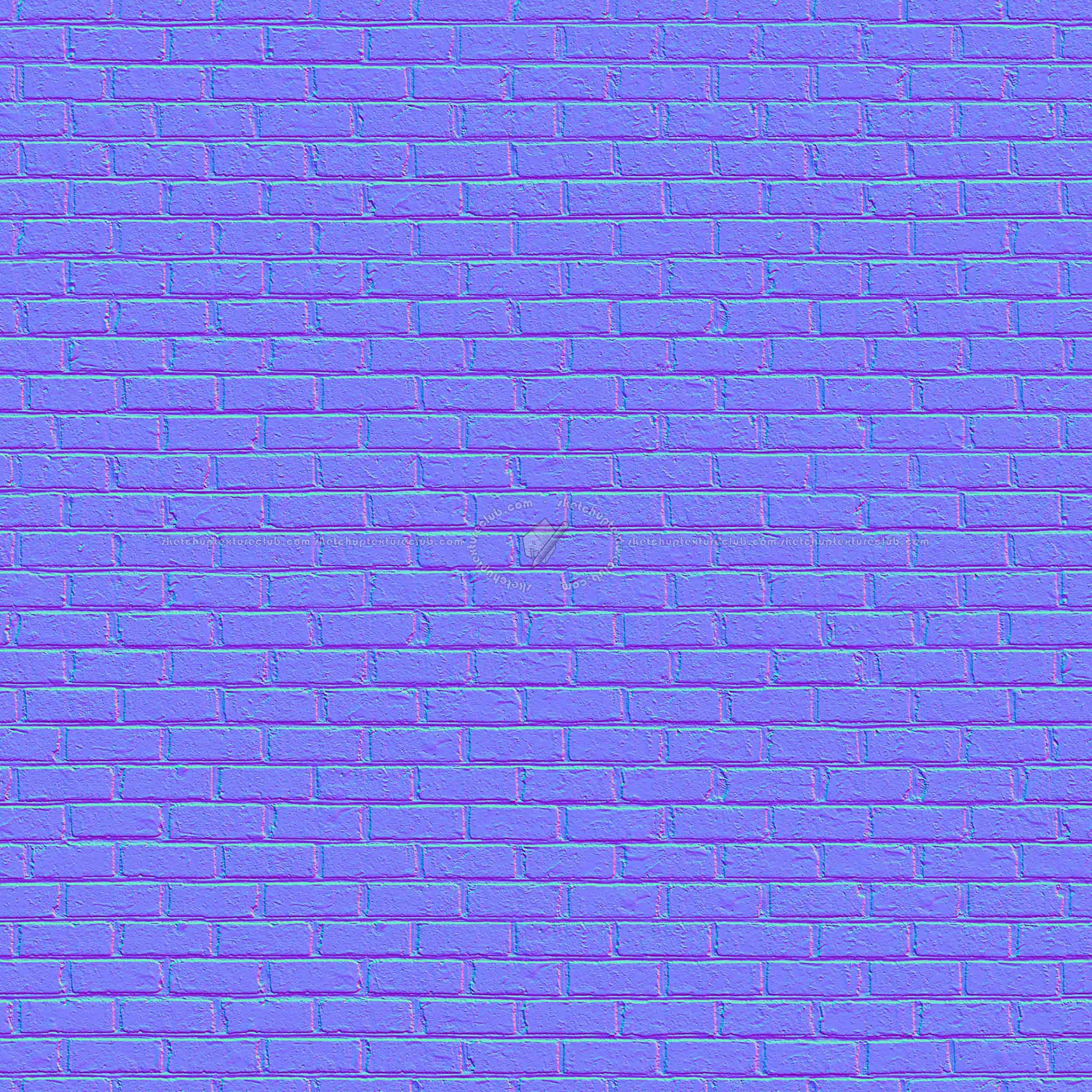 Textures   -   FREE PBR TEXTURES  - red wall bricks PBR texture seamless 21465 - Normal