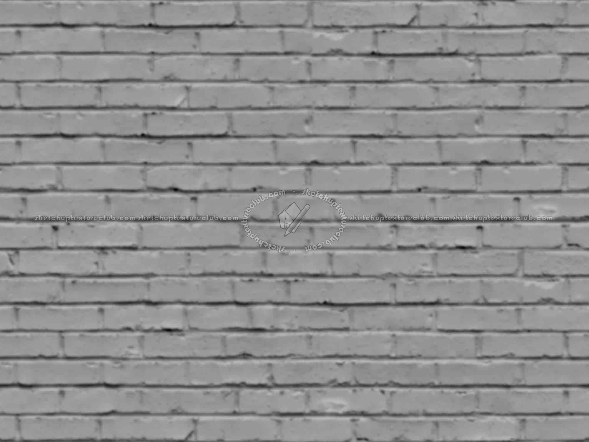 Textures   -   ARCHITECTURE   -   BRICKS   -   White Bricks  - White bricks texture seamless 00510 - Displacement