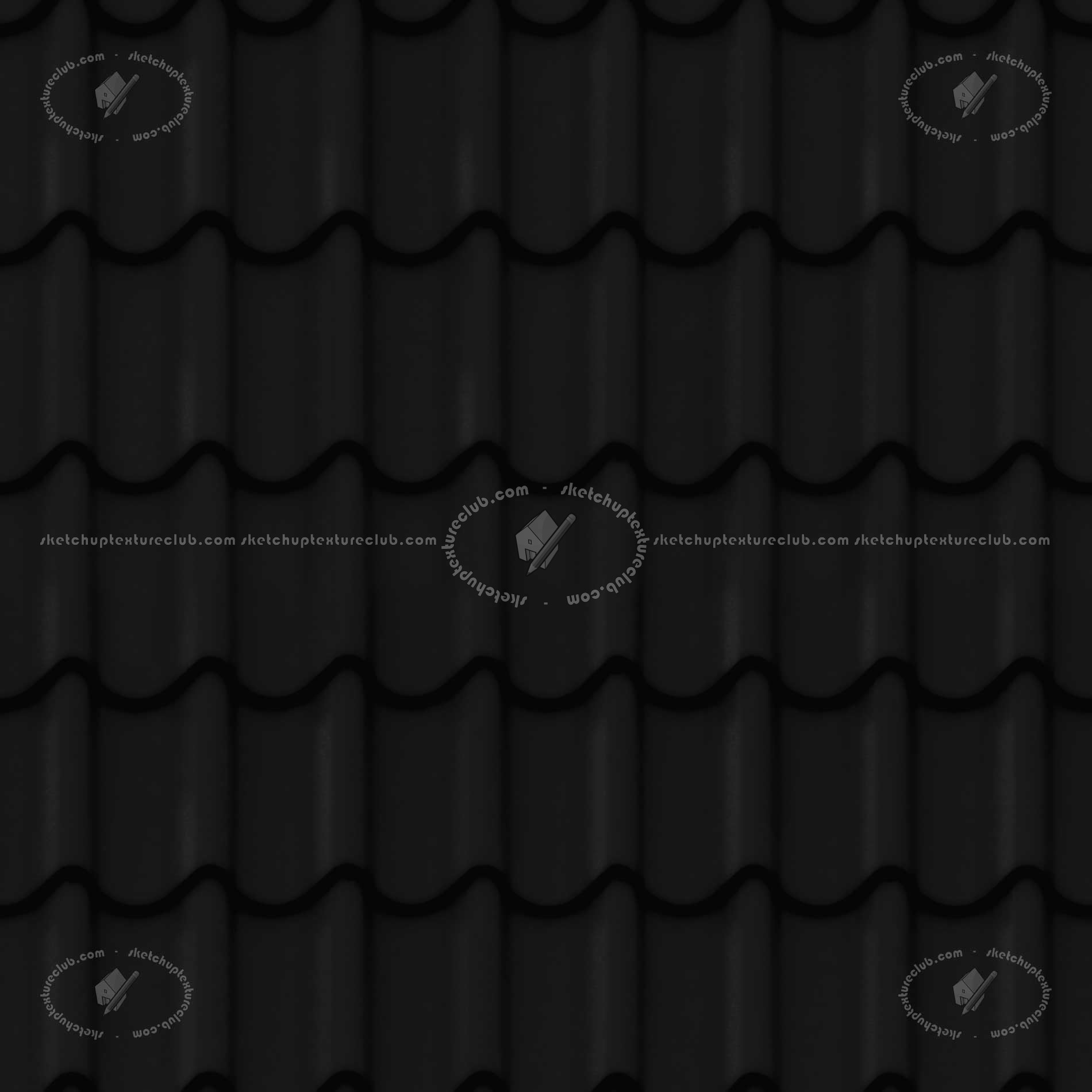 Textures   -   ARCHITECTURE   -   ROOFINGS   -   Clay roofs  - Clay roof texture seamless 19588 - Specular