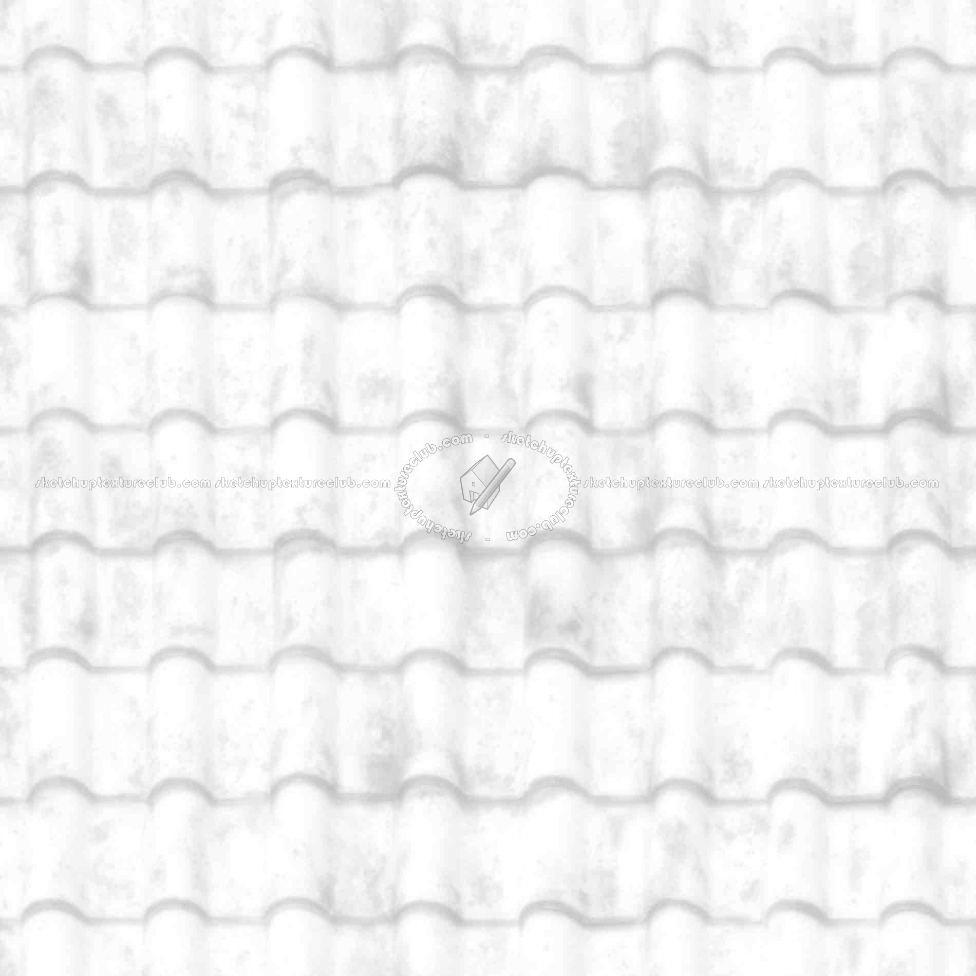 Textures   -   ARCHITECTURE   -   ROOFINGS   -   Clay roofs  - Clay roof texture seamless 19590 - Ambient occlusion