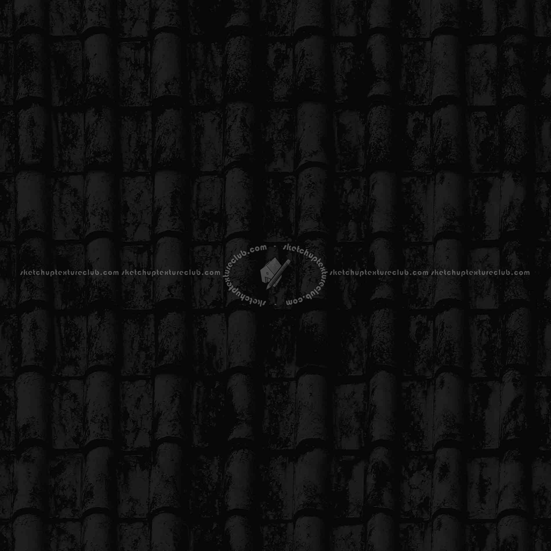 Textures   -   ARCHITECTURE   -   ROOFINGS   -   Clay roofs  - Clay roof texture seamless 19590 - Specular