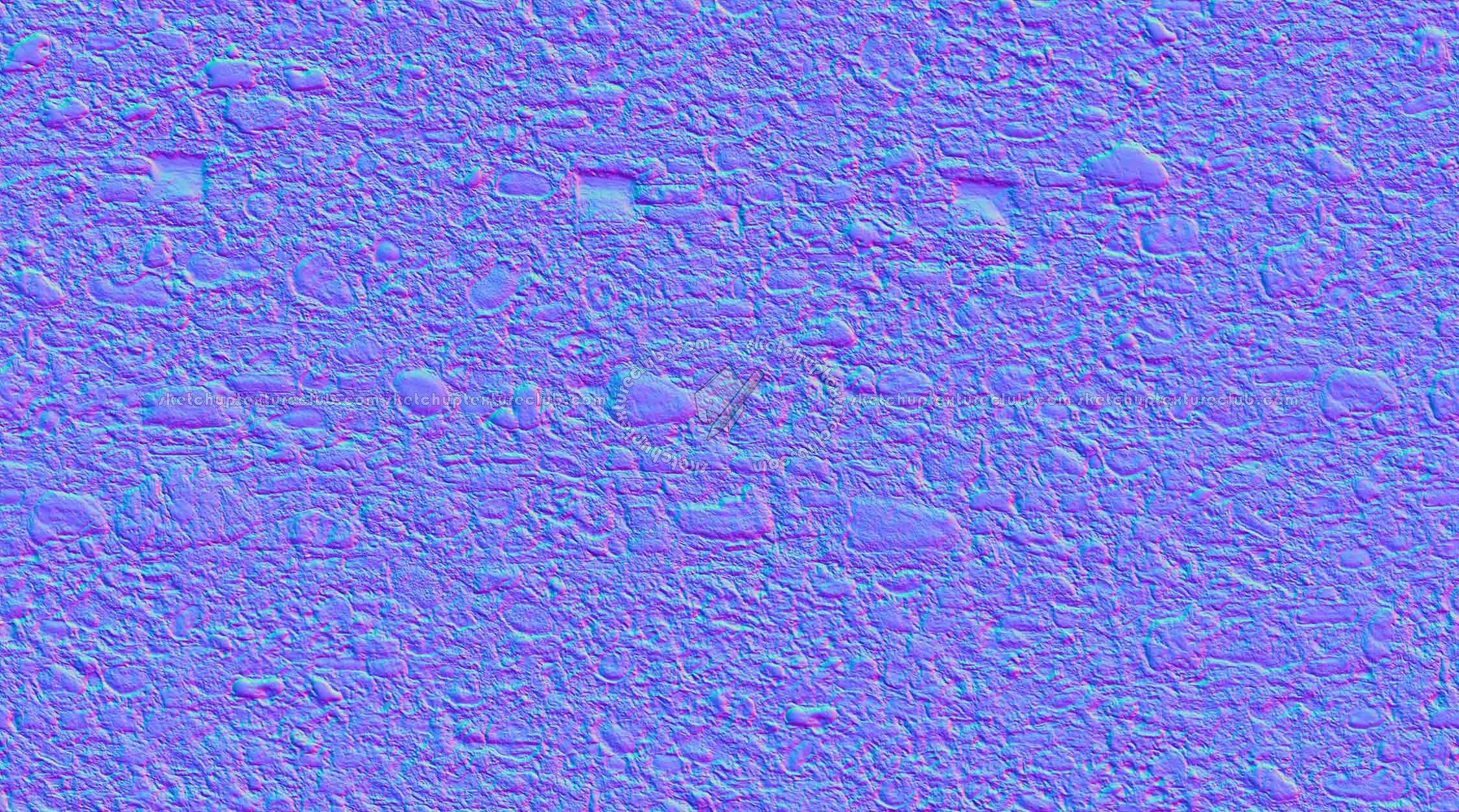 Textures   -   ARCHITECTURE   -   STONES WALLS   -   Stone walls  - Italy old mixed wall stone texture seamless 19266 - Normal