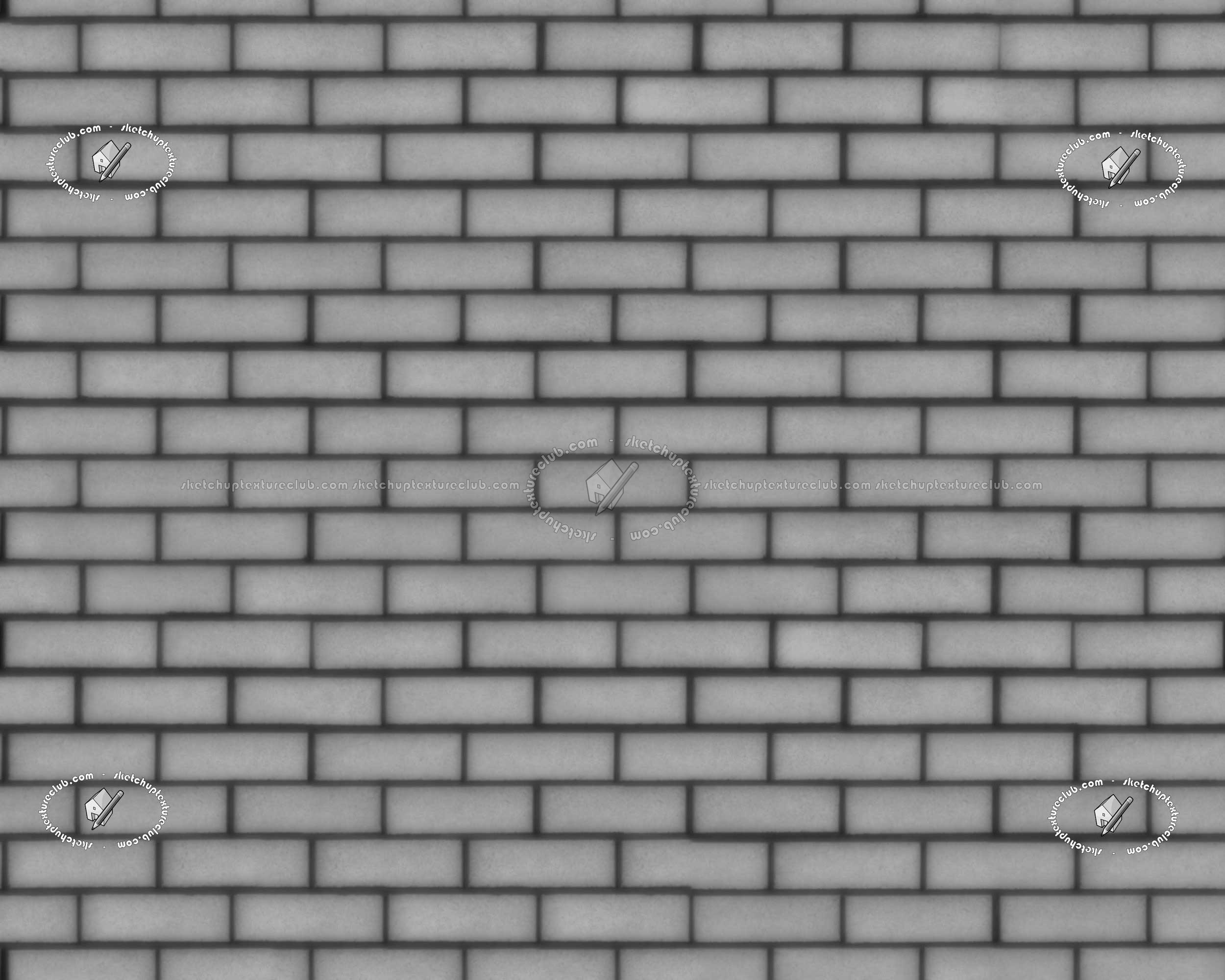 Textures   -   ARCHITECTURE   -   BRICKS   -   Facing Bricks   -   Rustic  - England rustic facing bricks texture seamless 20871 - Displacement